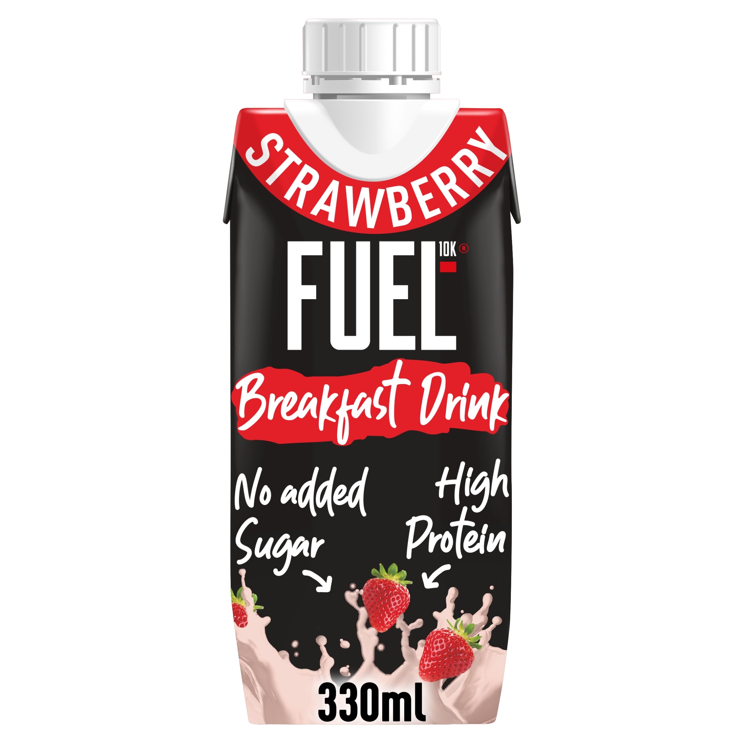 FUEL10K High Protein Strawberry Breakfast Milk Drink