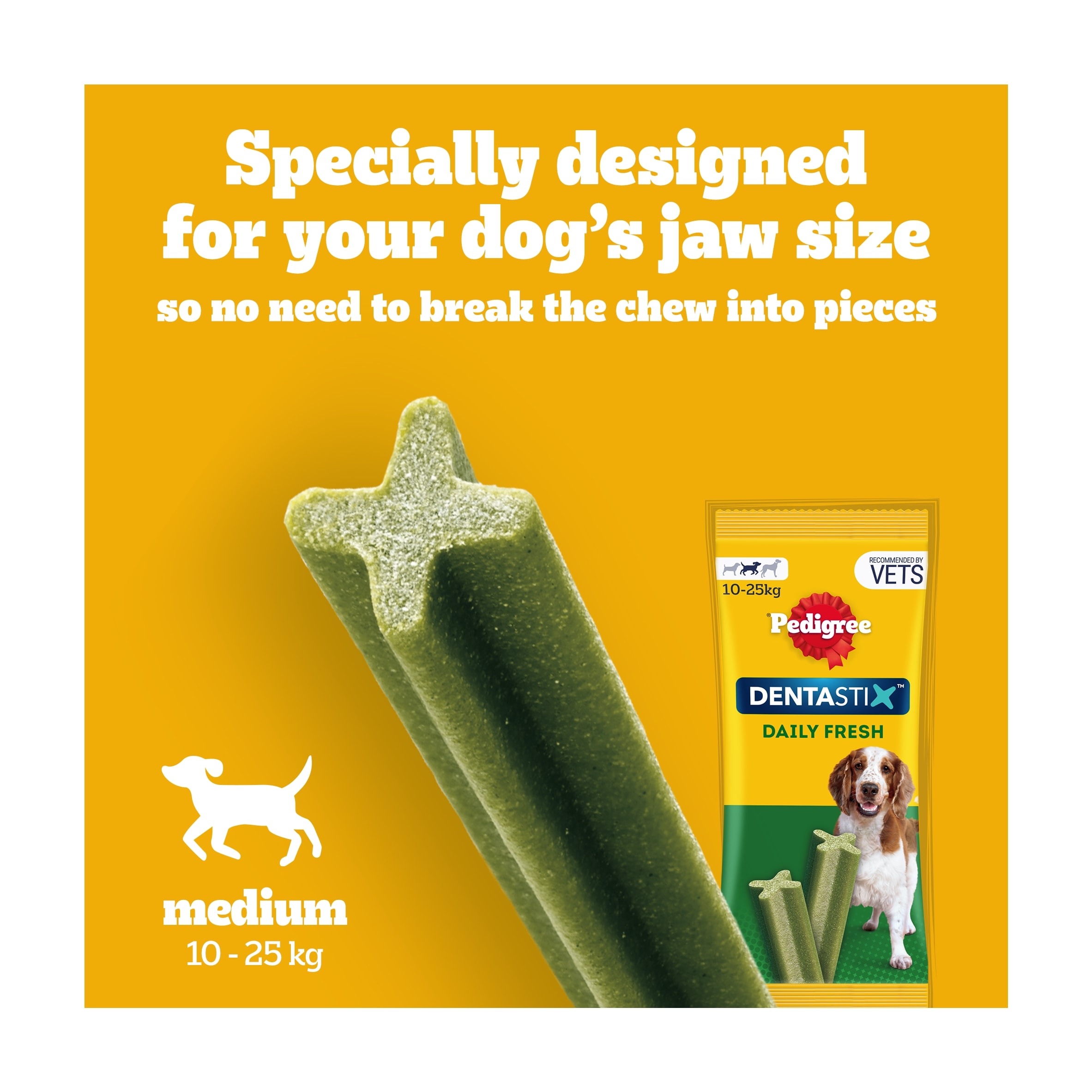 Pedigree Dentastix Fresh Medium Dog Treats 28 Dental Sticks thumbnail 3