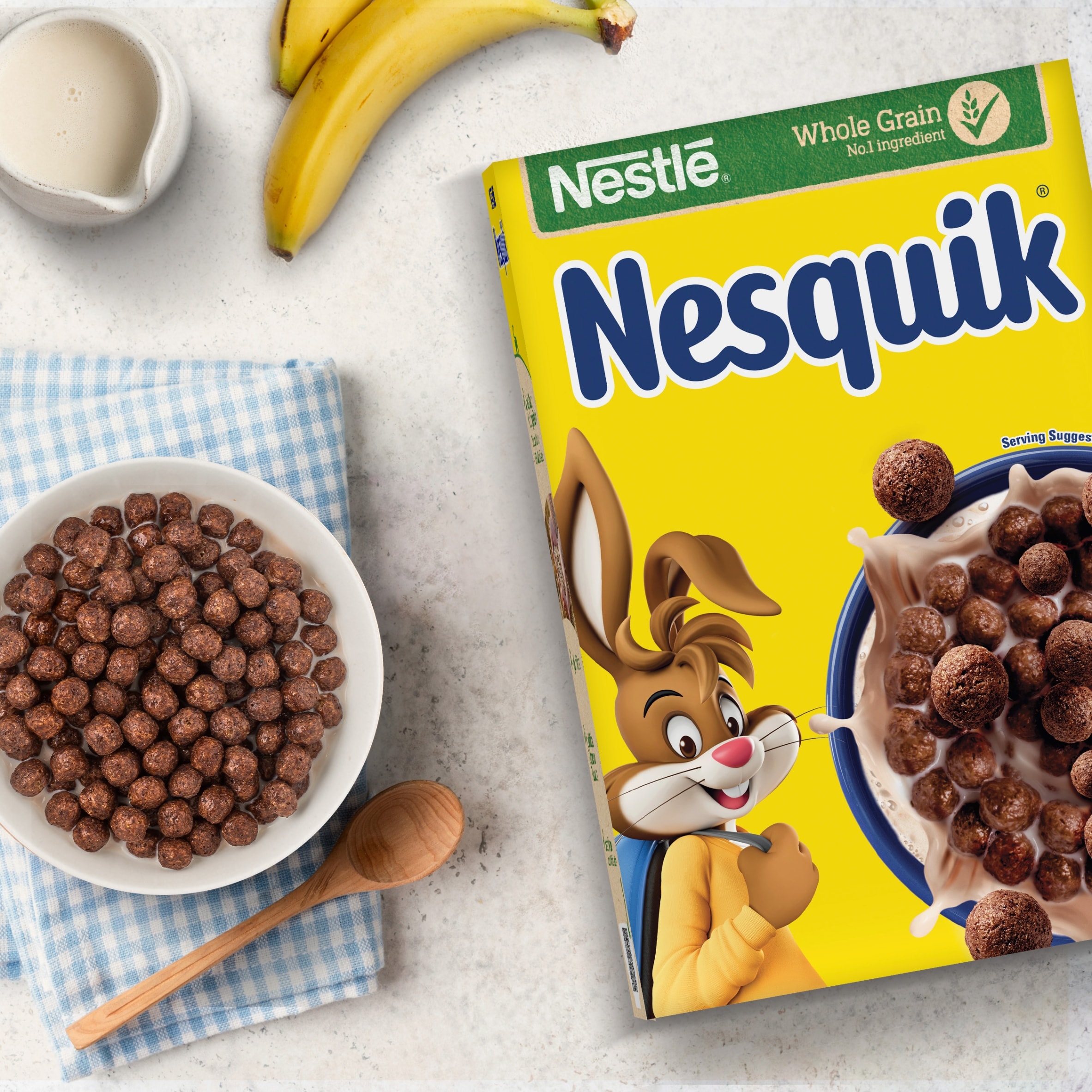 Nestlé Nesquik Chocolate Breakfast Cereal 375g thumbnail 2