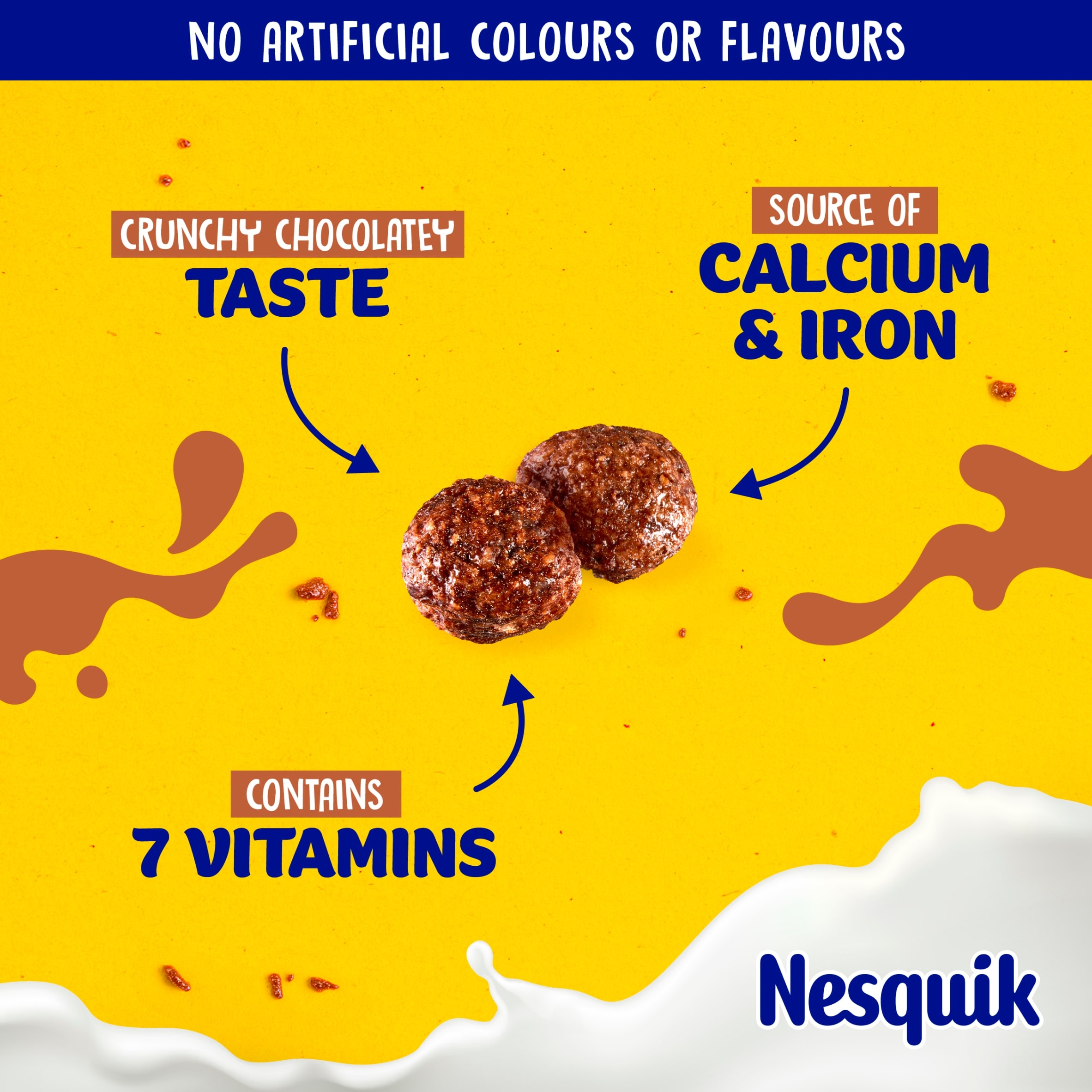 Nestlé Nesquik Chocolate Breakfast Cereal 375g thumbnail 3