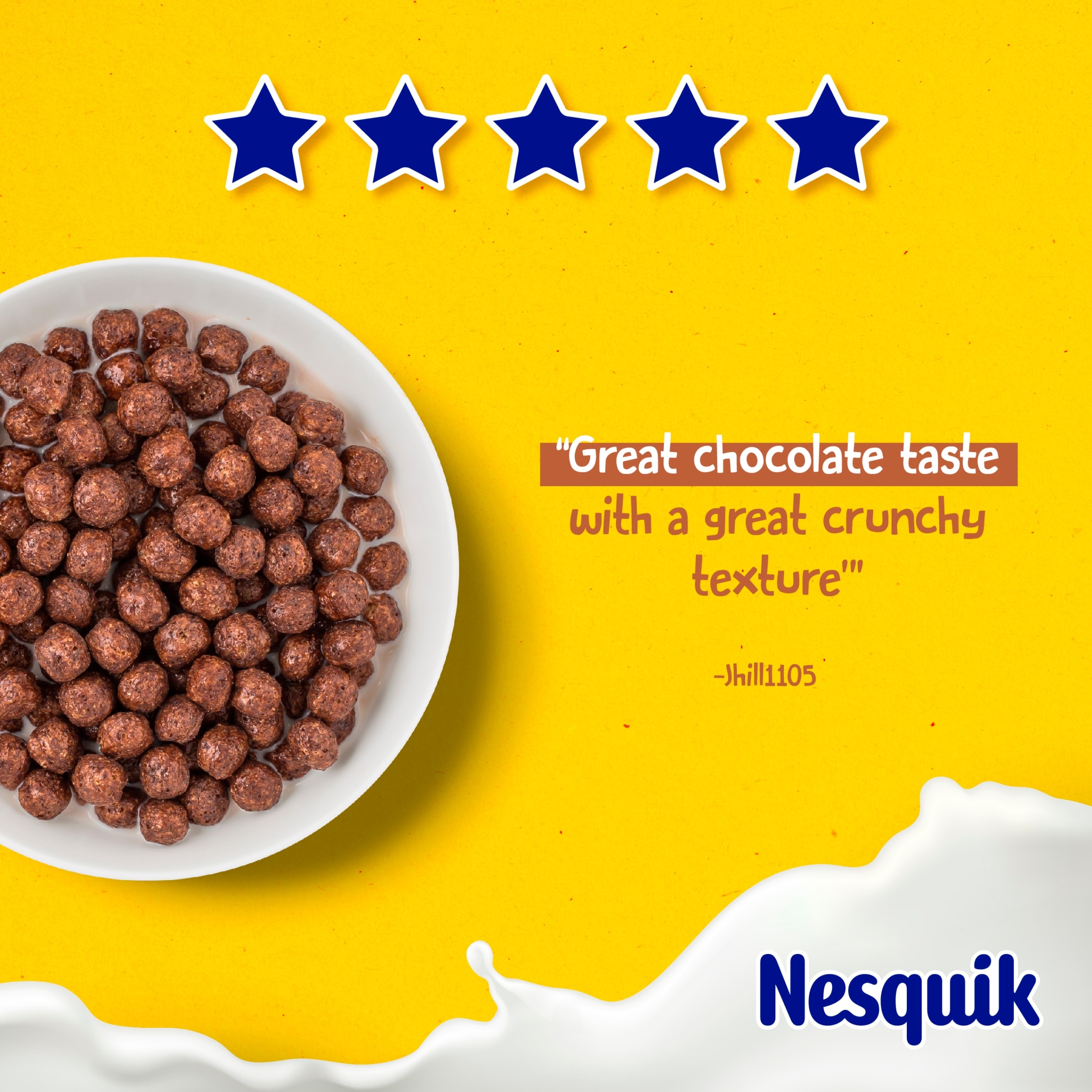 Nestlé Nesquik Chocolate Breakfast Cereal 375g thumbnail 4