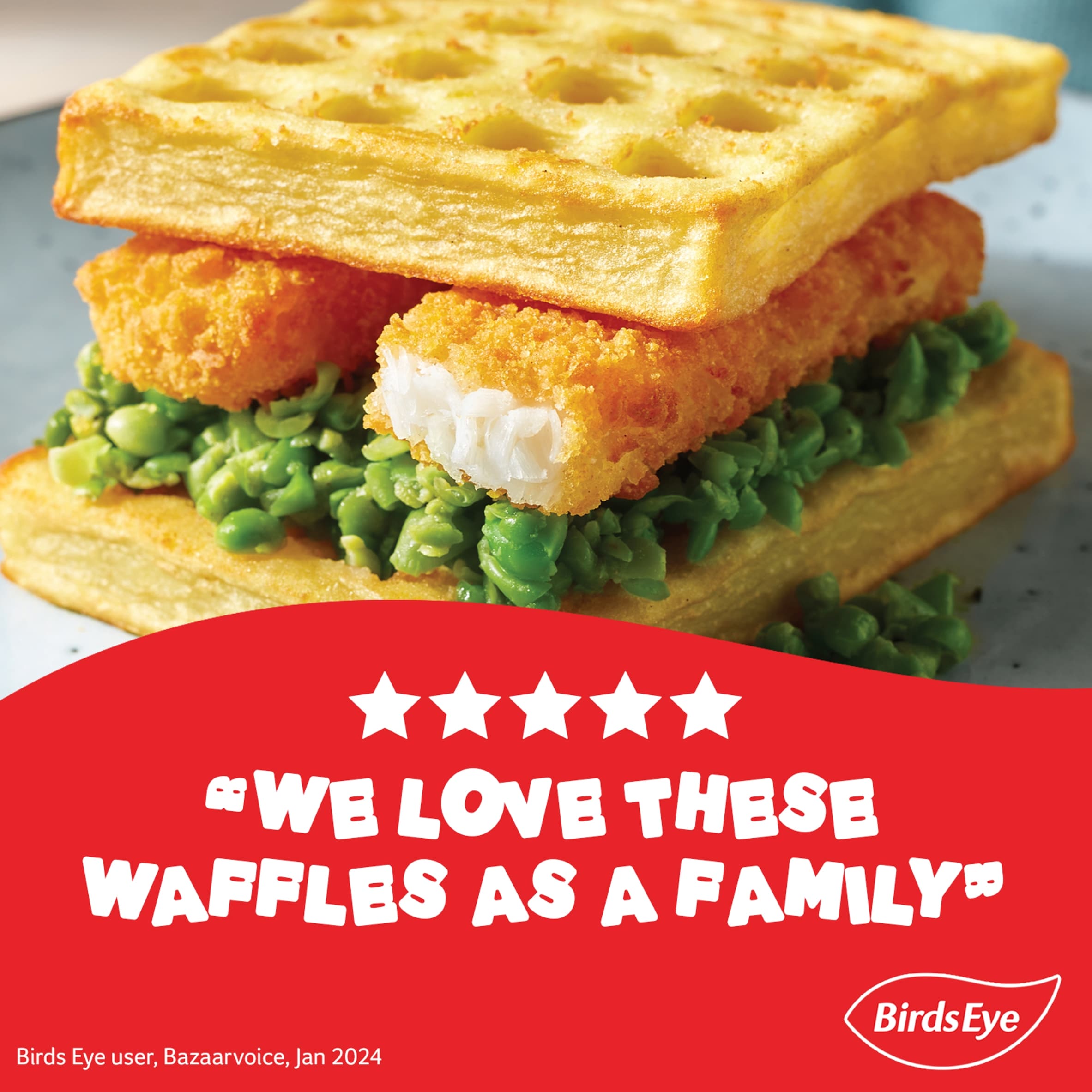 Birds Eye 18 Potato Waffles 1.02Kg thumbnail 2