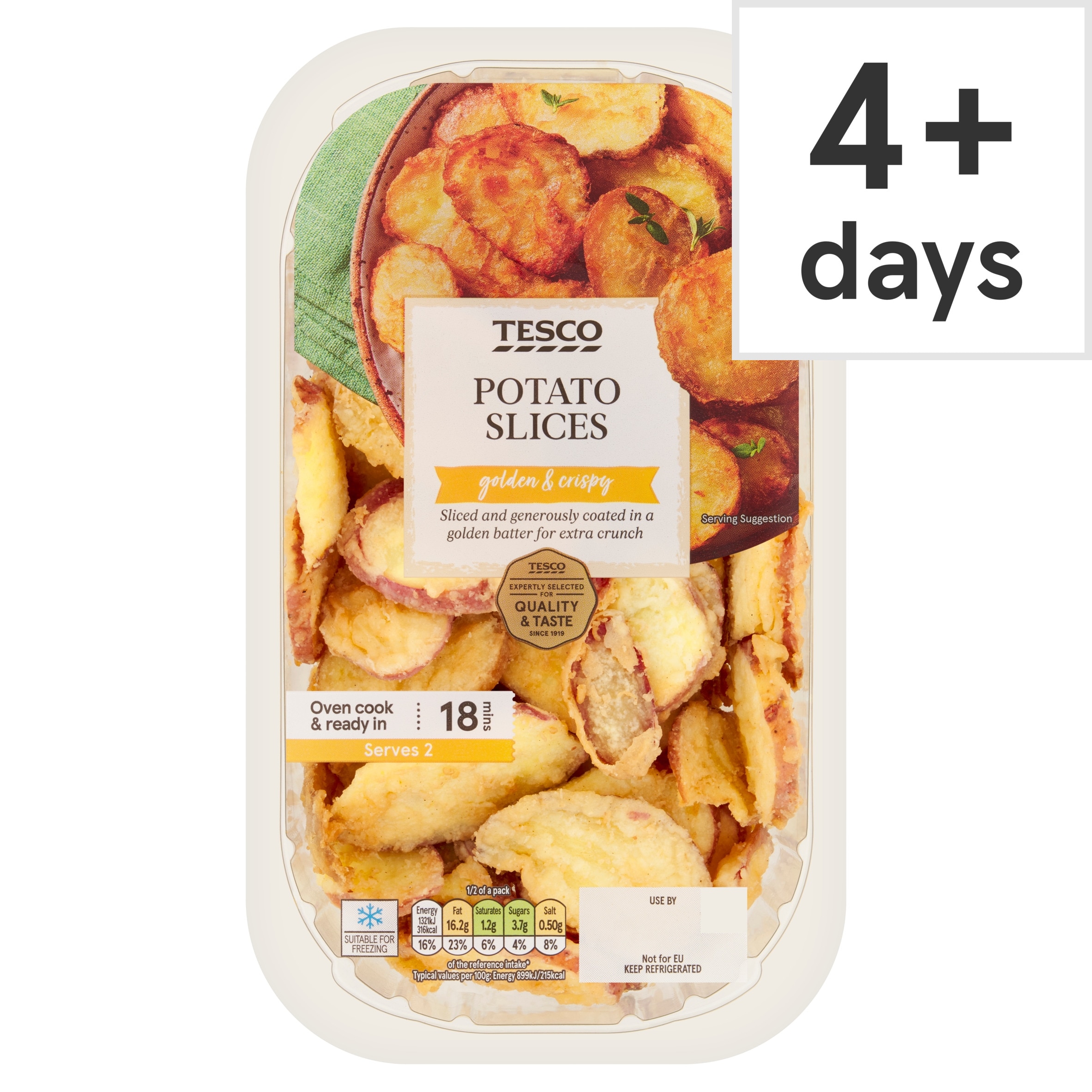 Tesco Potato Slices 350G
