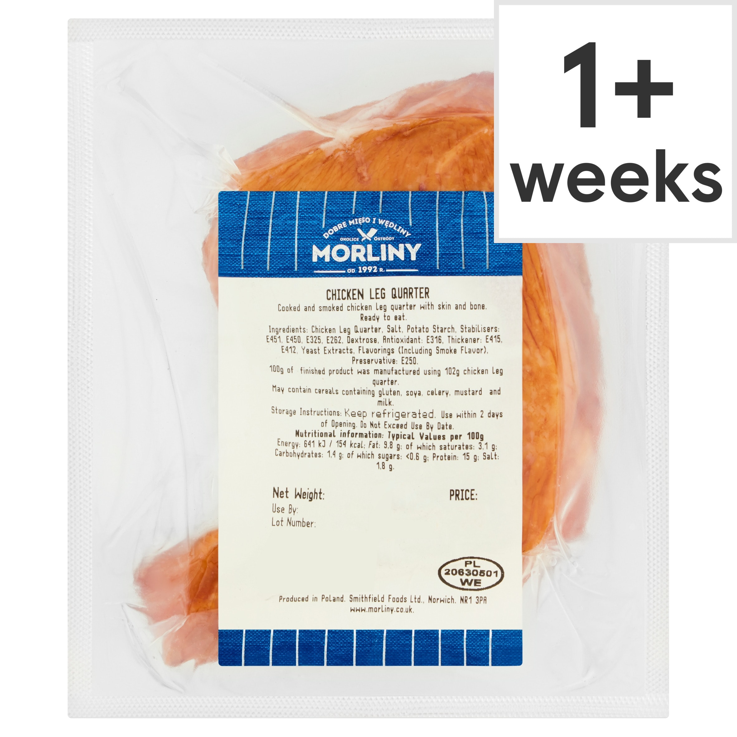 Morliny Cooked Smoked Chicken Leg Quarter