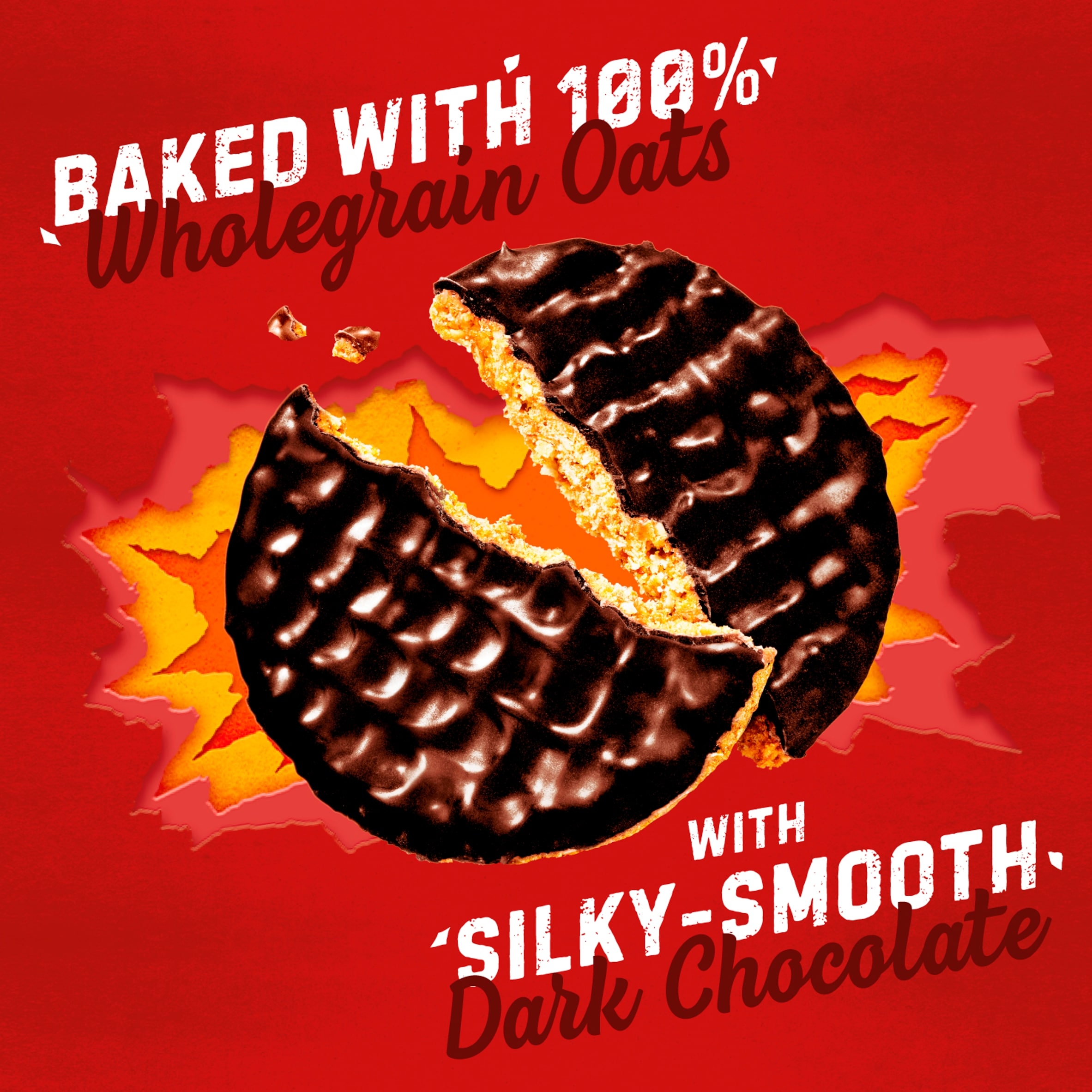 McVitie's Hobnobs Dark Chocolate Biscuits The Oaty One 262g thumbnail 3