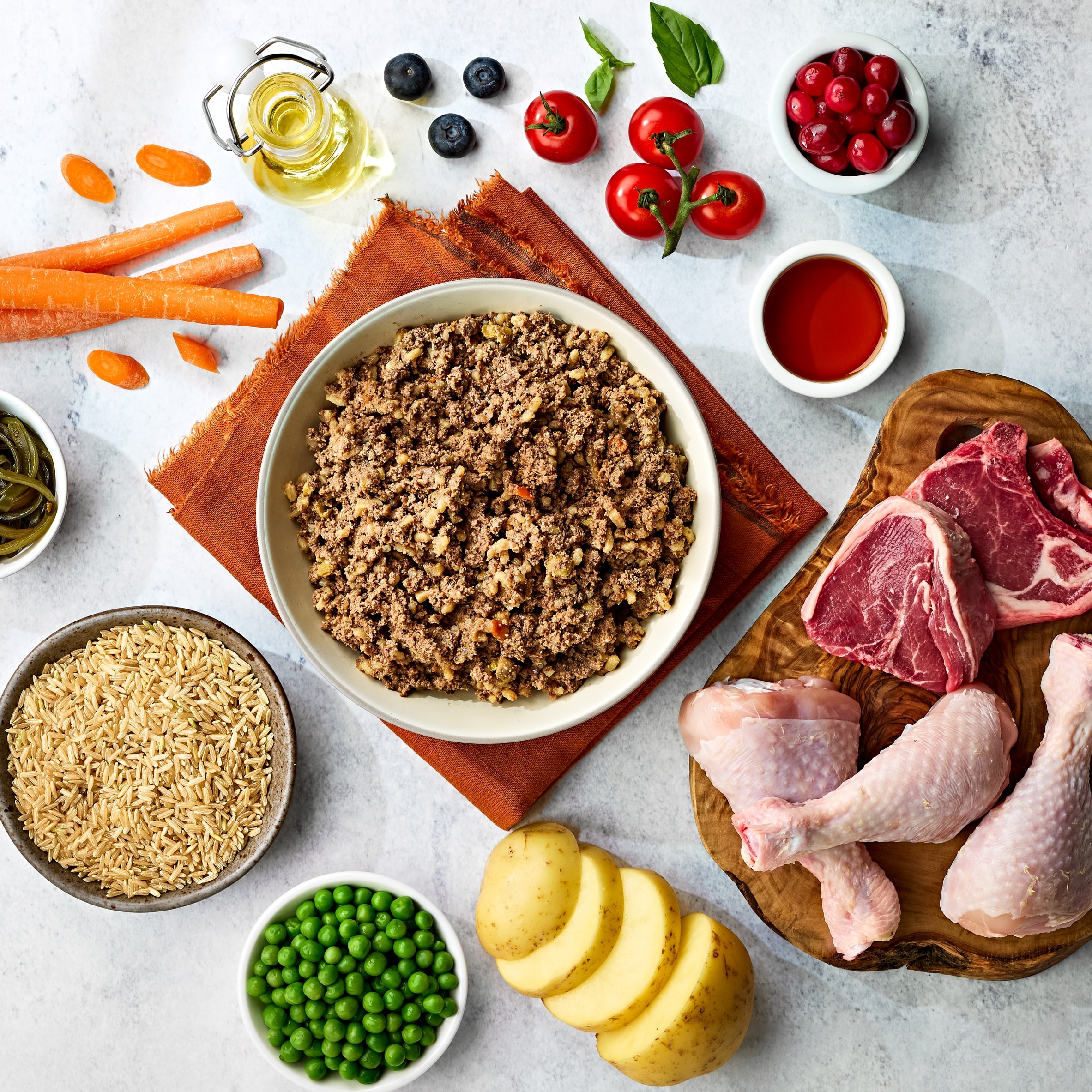 Naturo Adult Chicken Lamb Rice Vegetable Dog Food Tray 400G thumbnail 3