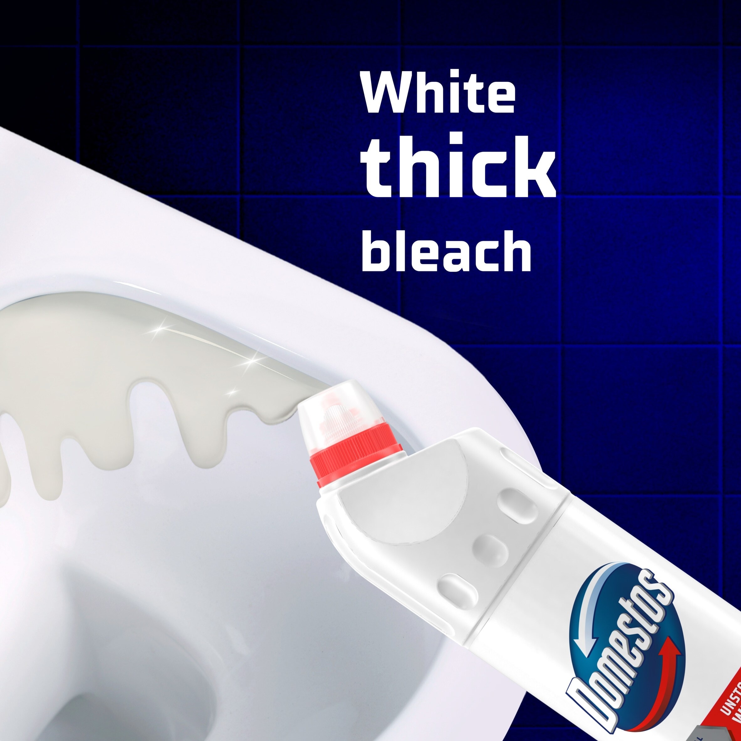 Domestos Bleach White & Sparkle Toilet Cleaner 750ml thumbnail 4