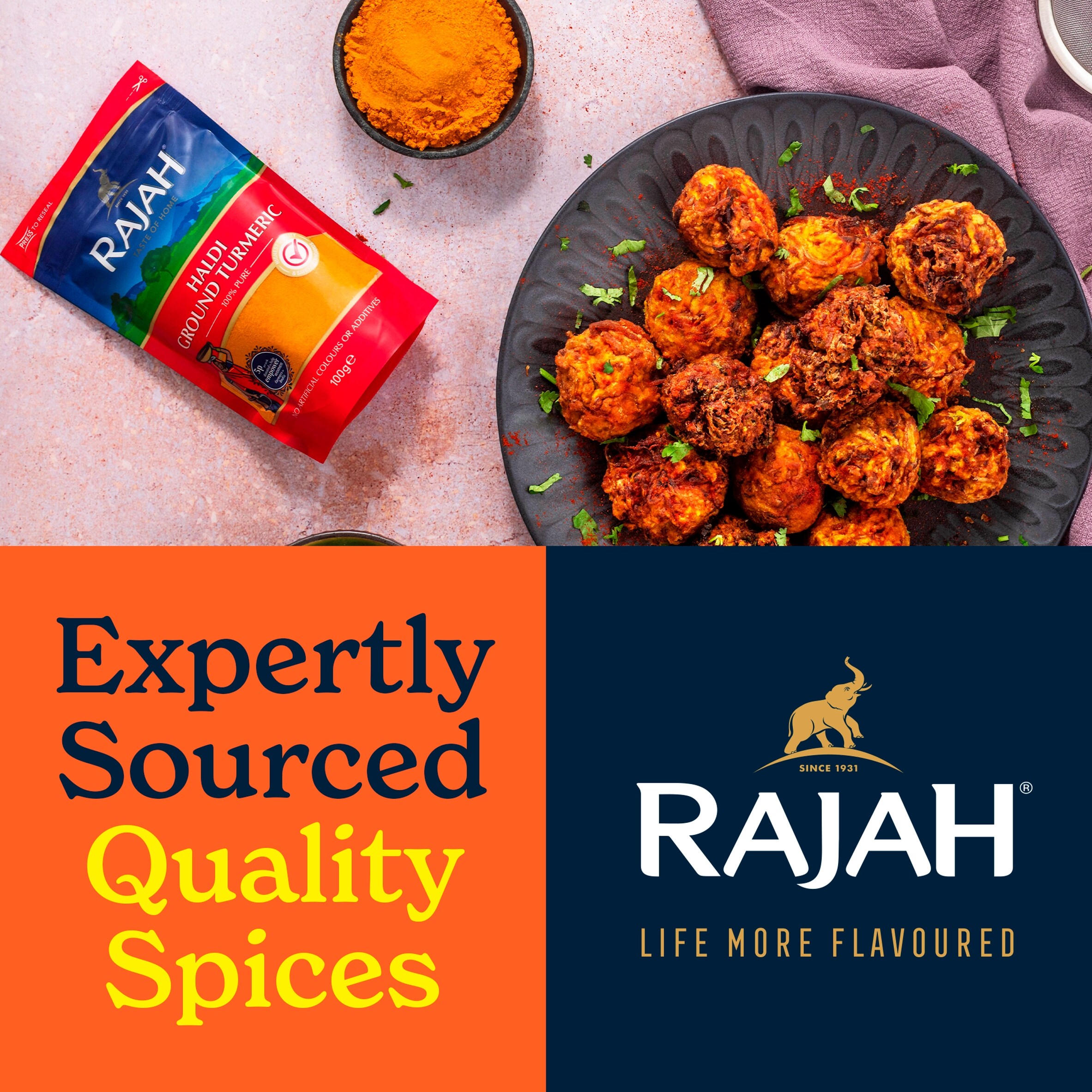 Rajah Haldi Ground Turmeric 100g thumbnail 3