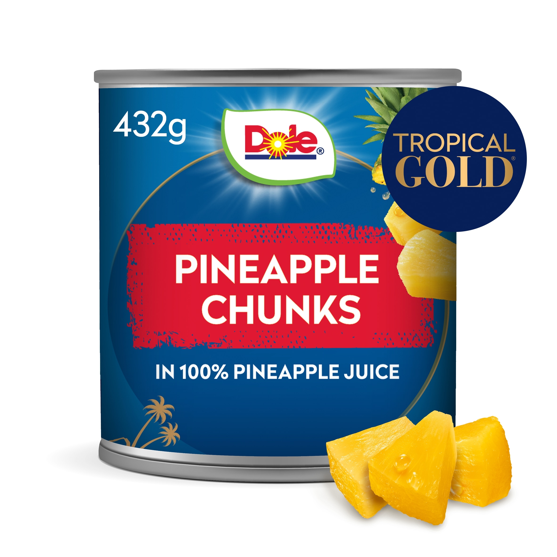 Dole Pineapple chunks in juice cans