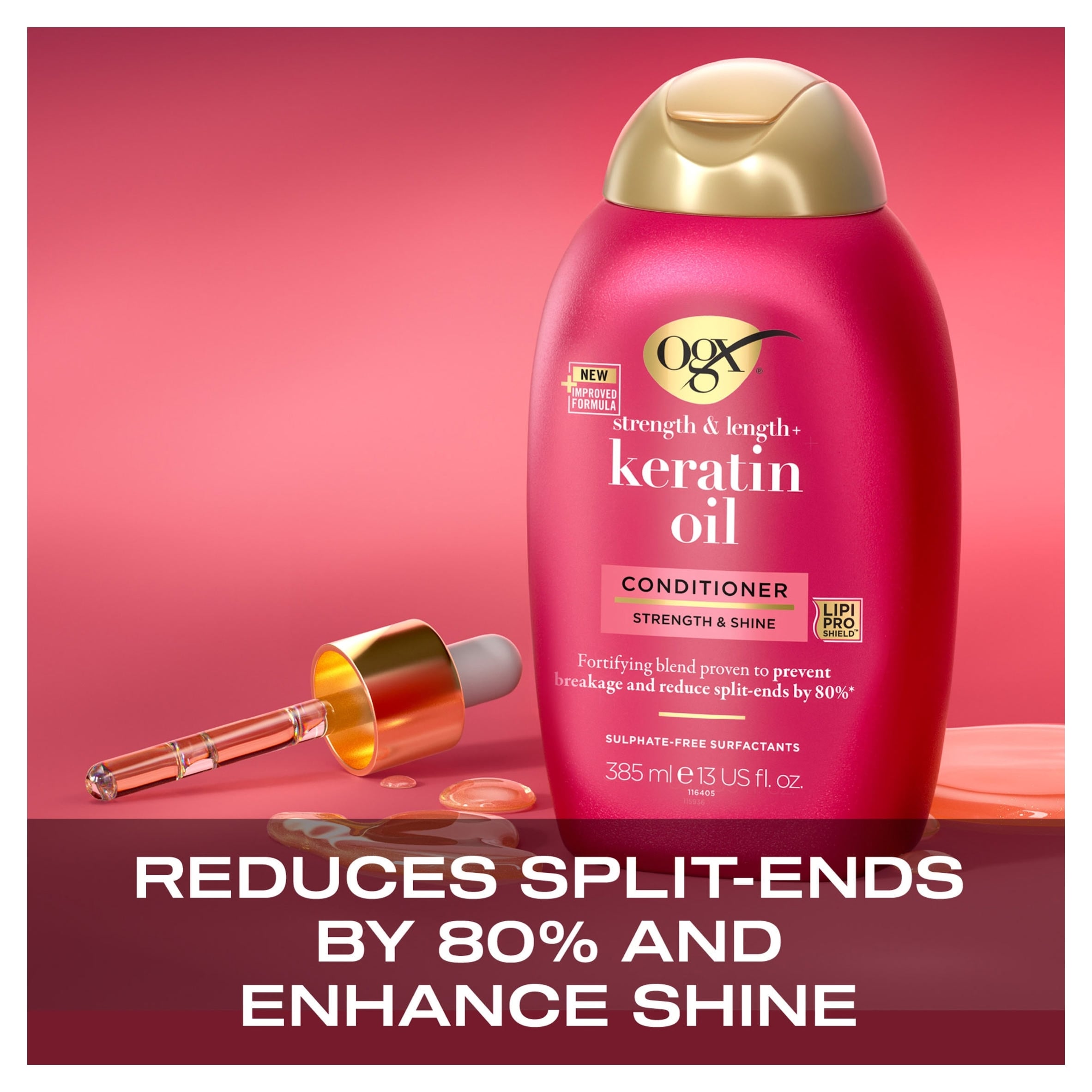 OGX Anti-Breakage Keratin Conditioner for Dry Hair 385ml thumbnail 2