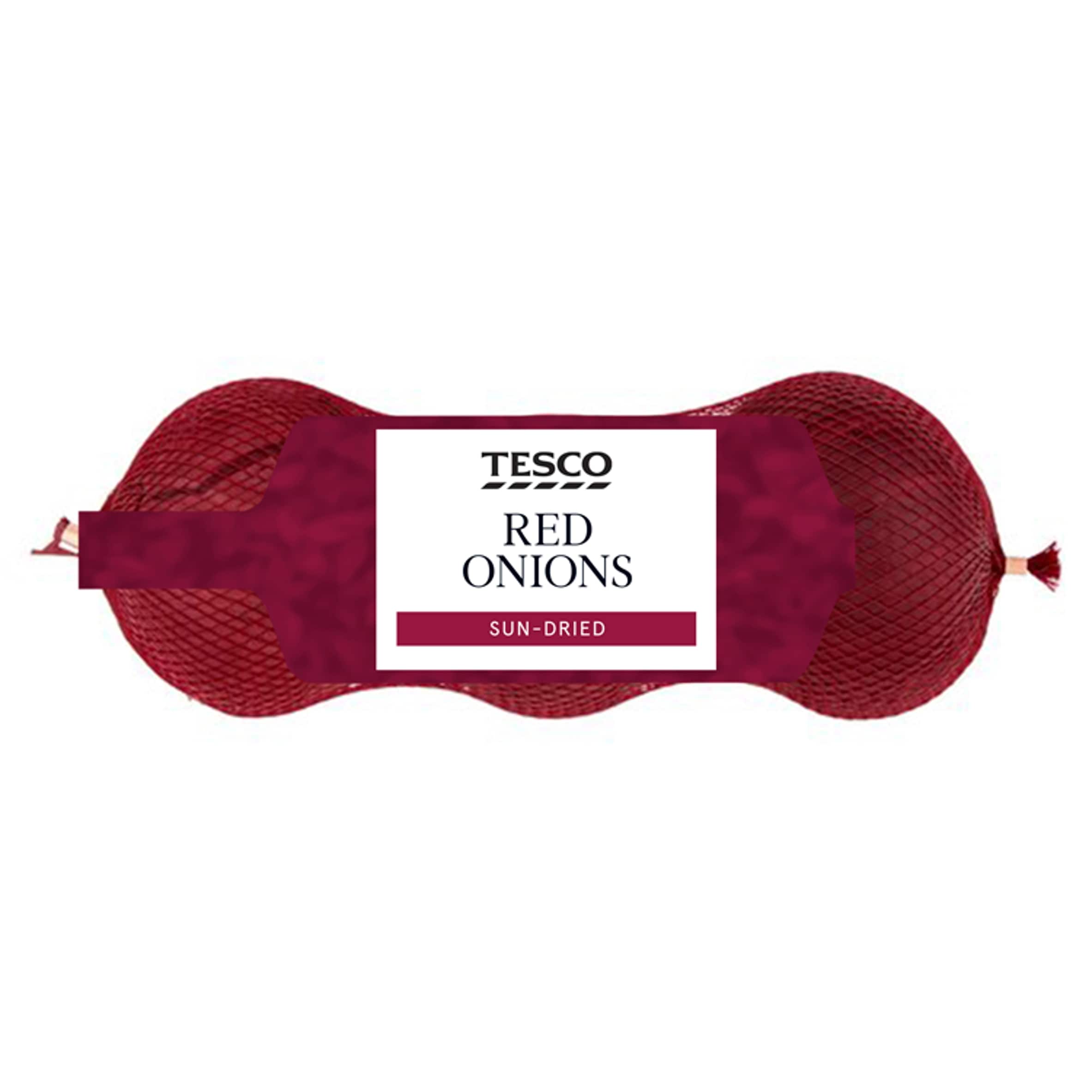 Tesco Red Onions 3Pack Minimum