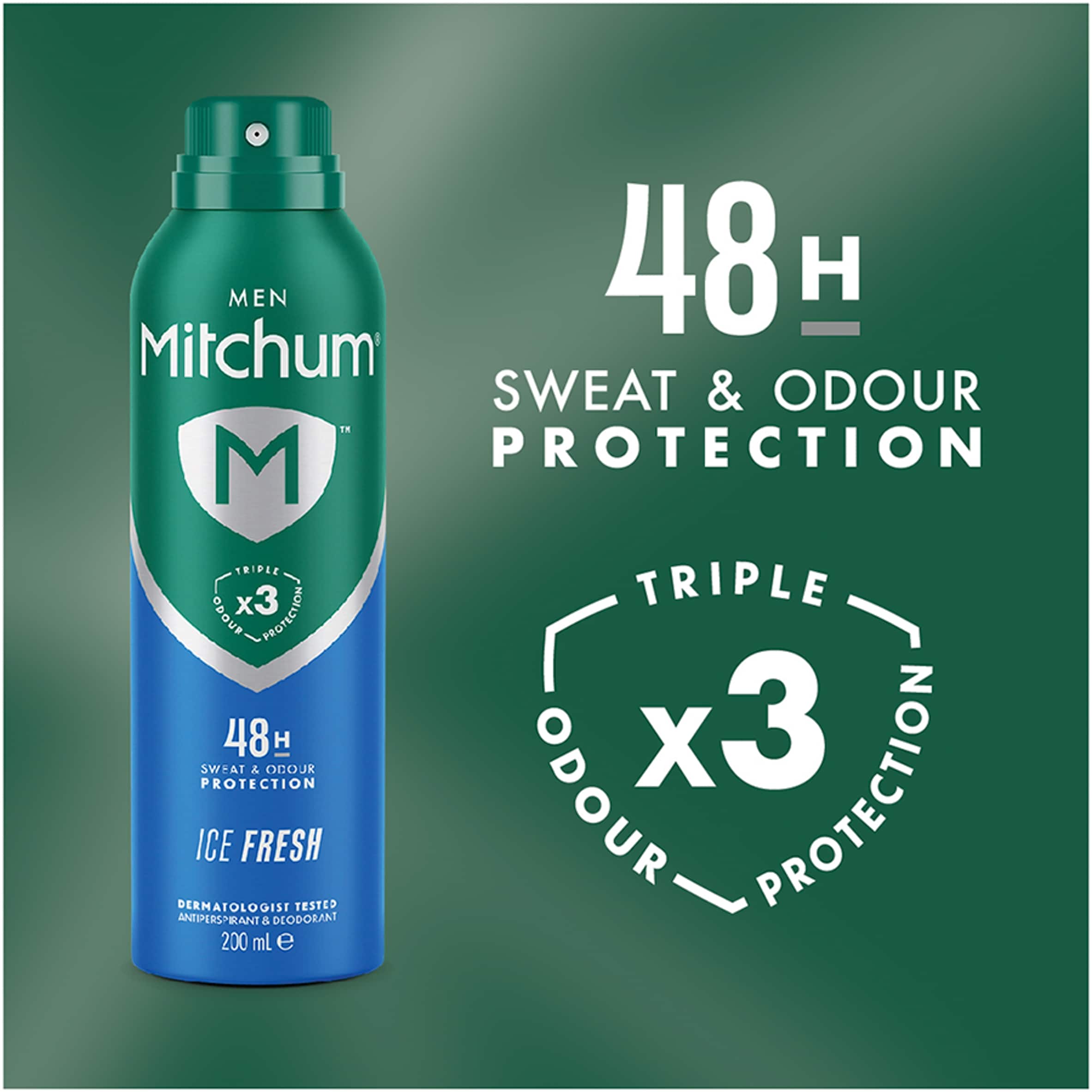 Mitchum Ice Fresh Aerosol 200Ml thumbnail 3