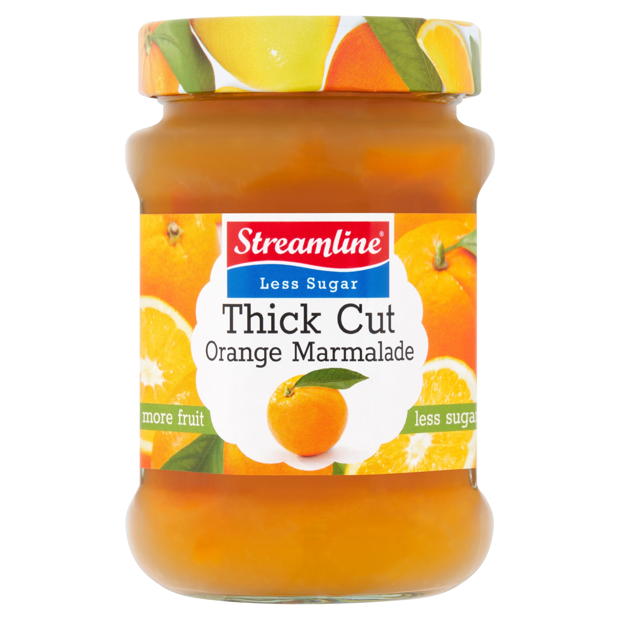 Streamline Reduced Sugar Thick Cut Orange Marmalade 340G