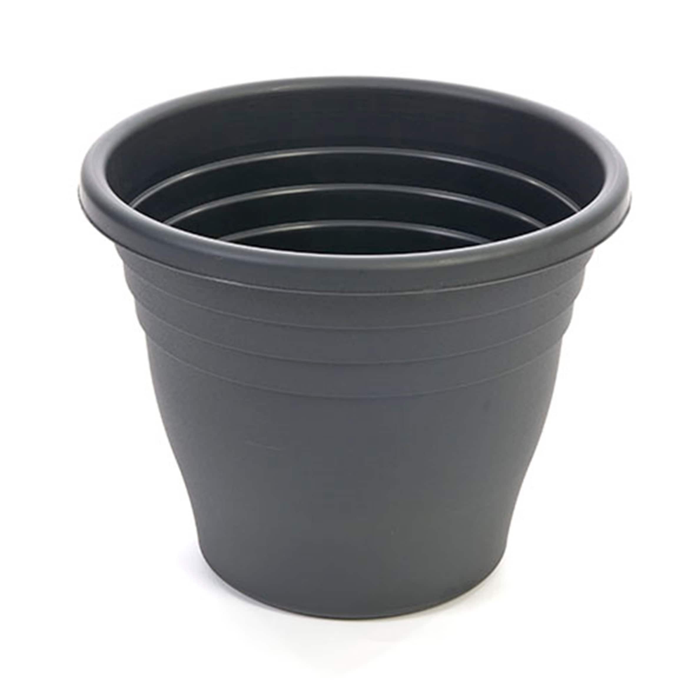 Strata Ascot 25Cm Plastic Pot - Black