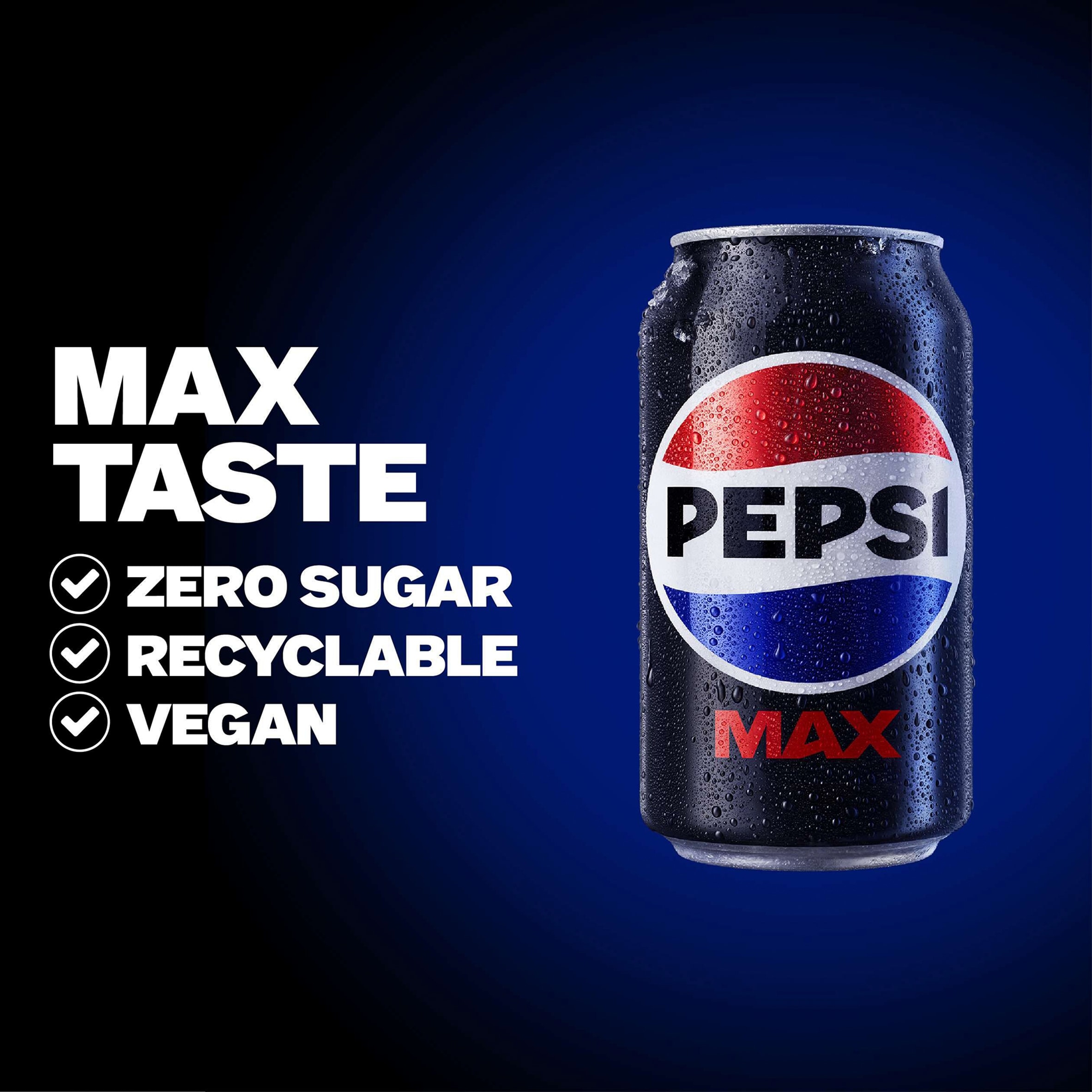 Pepsi Max No Sugar Cola Cans 24x330ml thumbnail 3