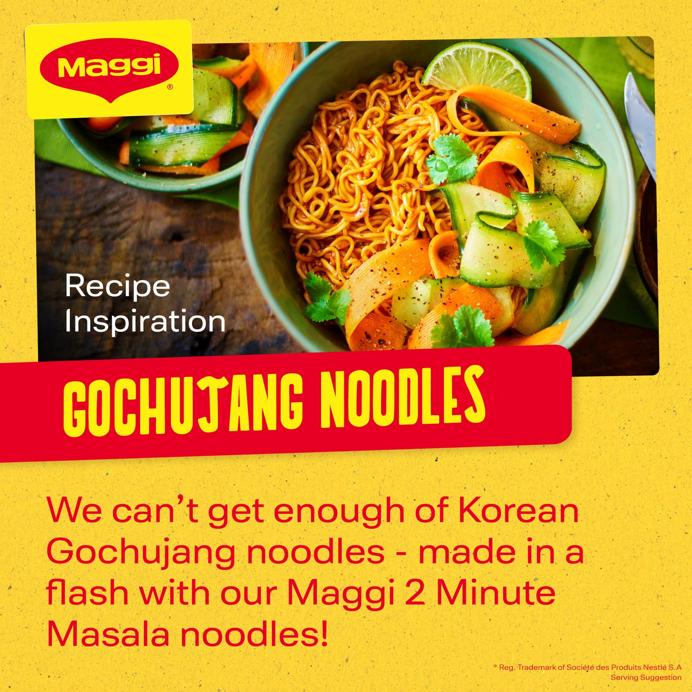 Maggi 2 Minute Masala Flavour Instant Noodles 70g thumbnail 5