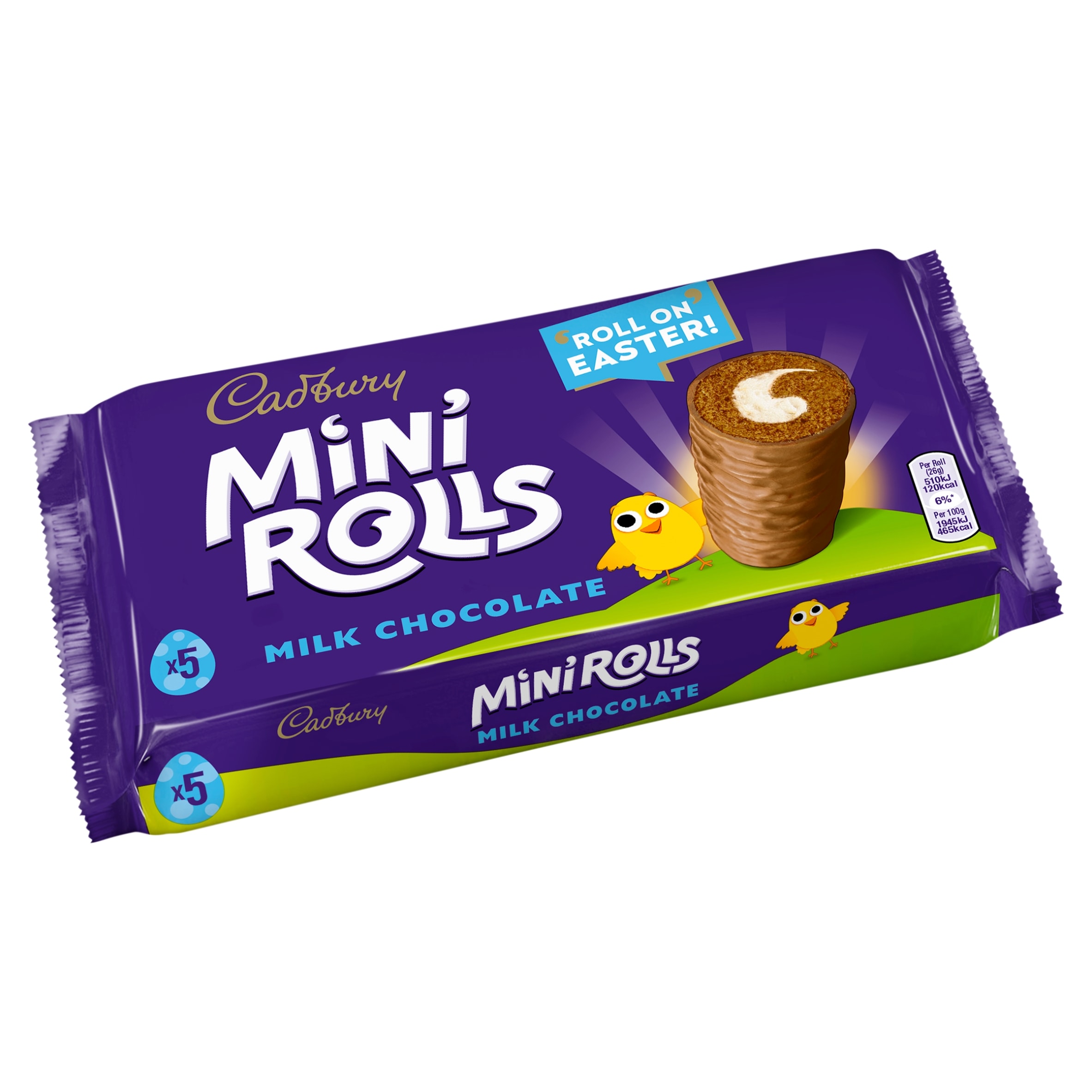Cadbury Milk Chocolate Mini Rolls Cakes 5 pack thumbnail 2