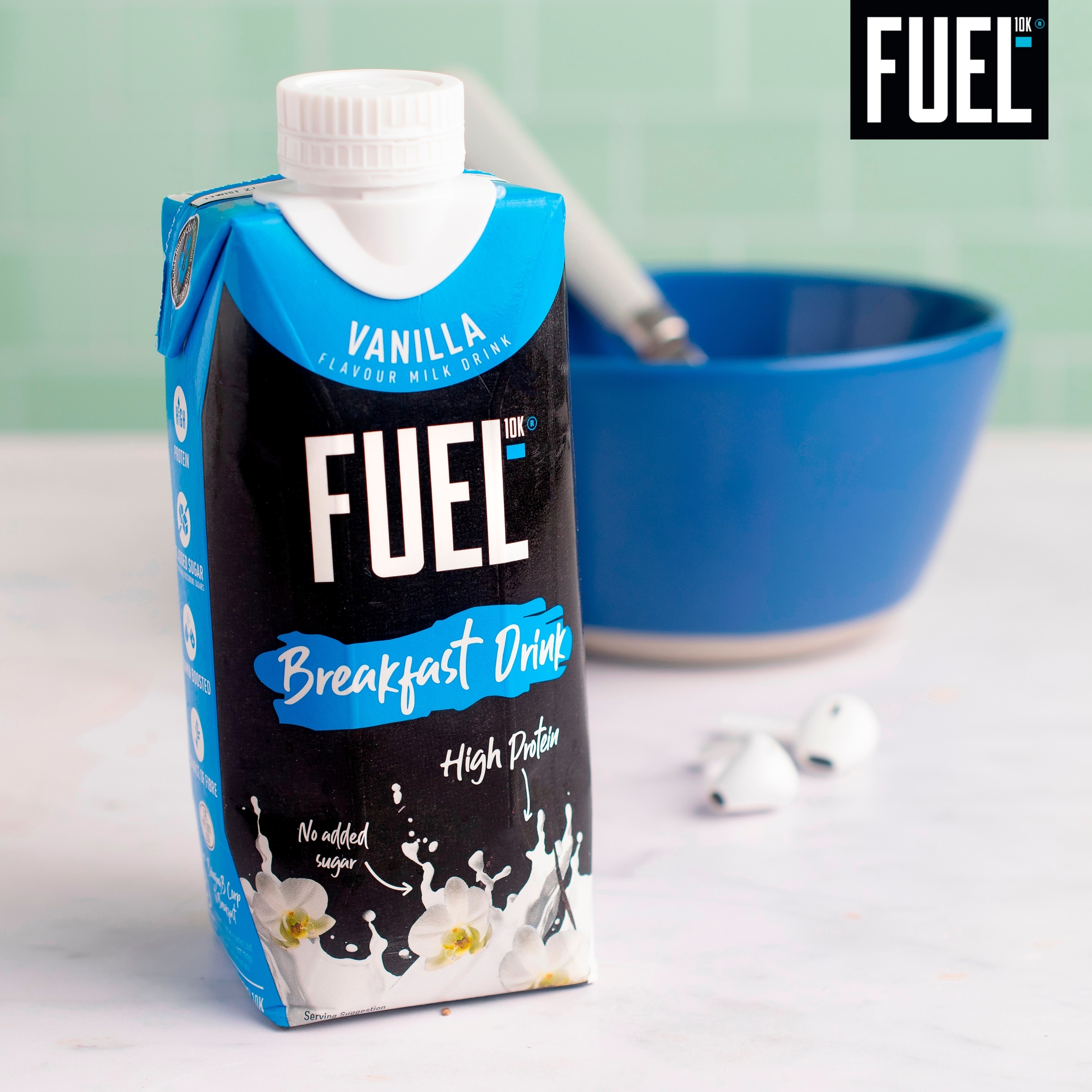 FUEL10K Vanilla High Protein Milk Breakfast Drink 330ml thumbnail 3