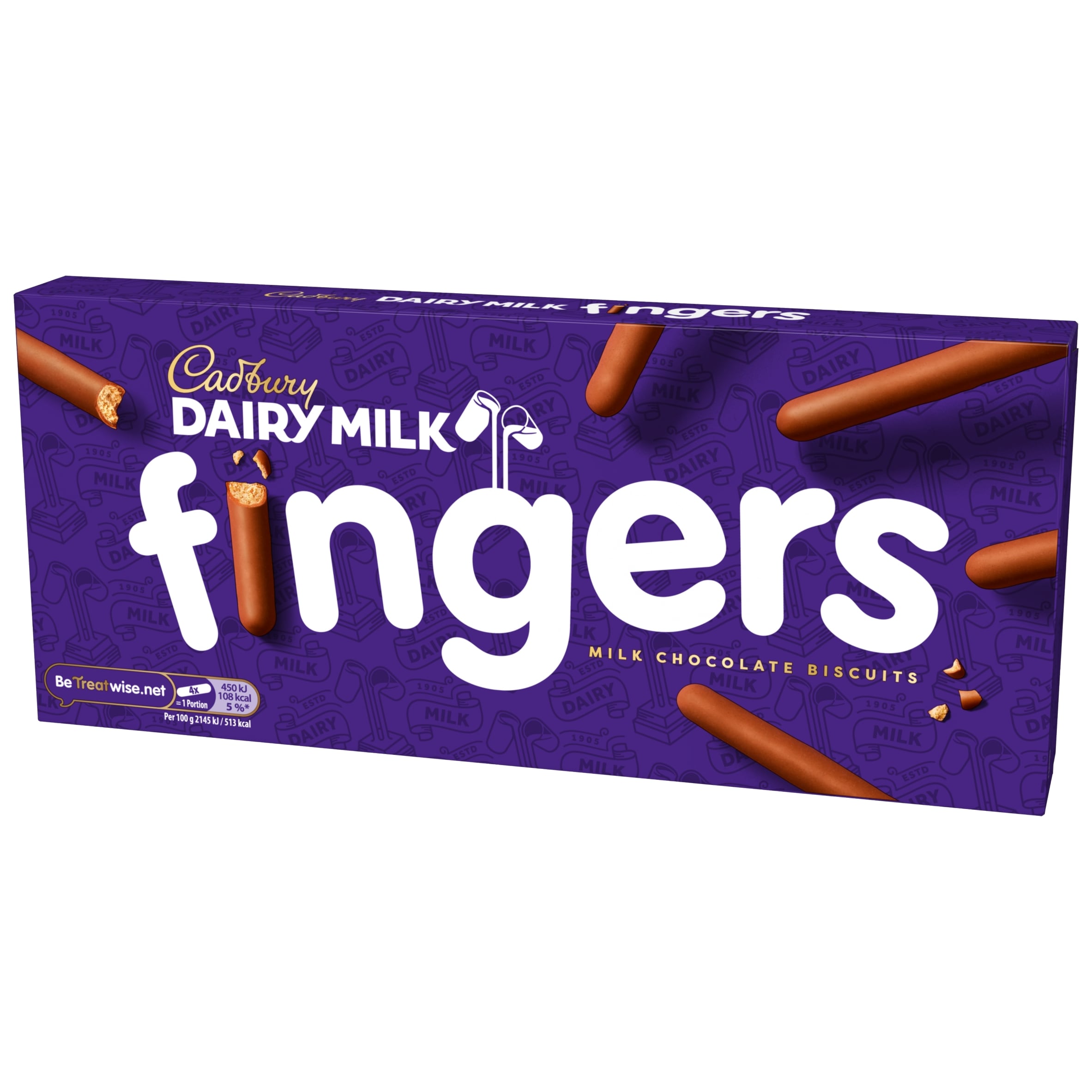 Cadbury Dairy Milk Chocolate Fingers Biscuits 114g thumbnail 3