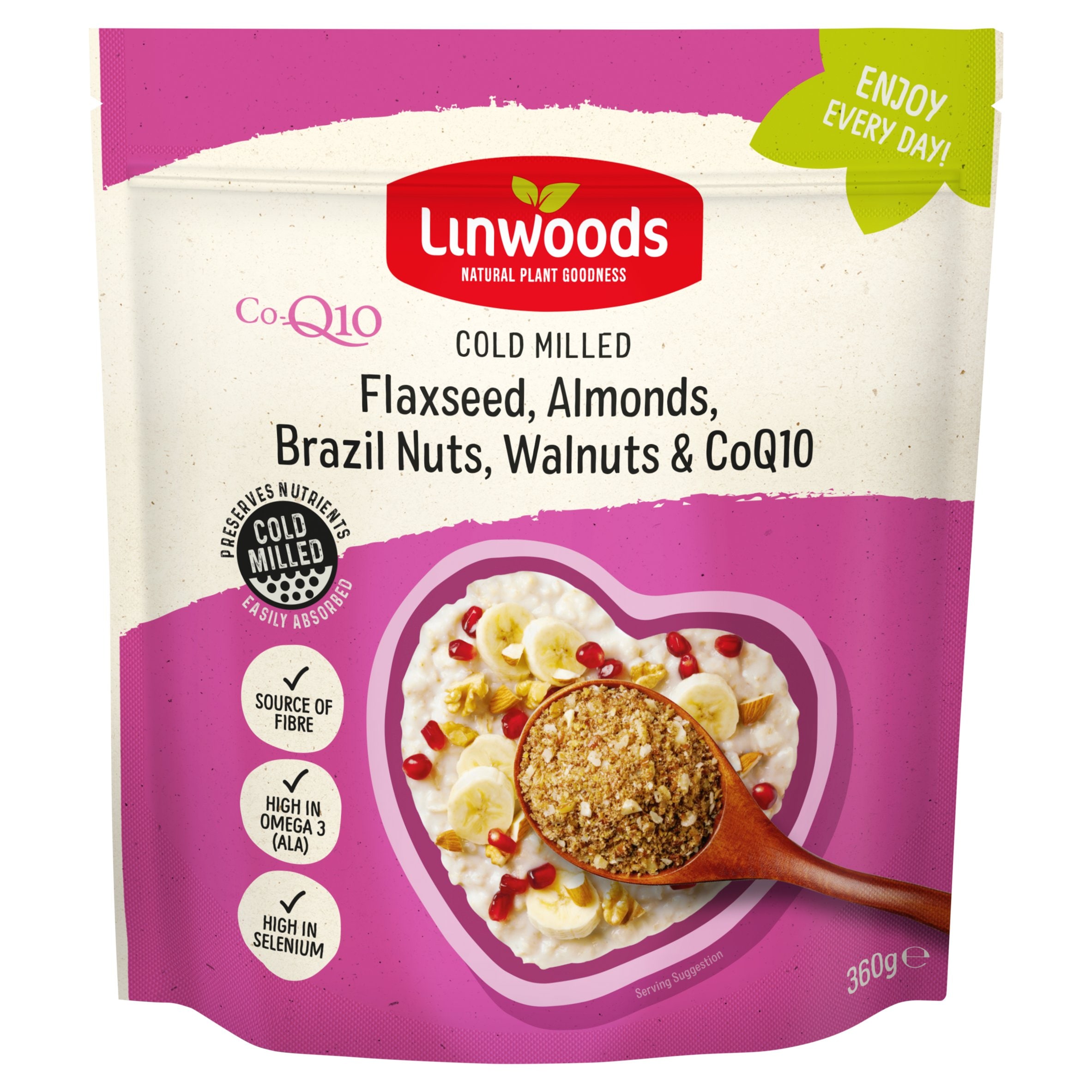 Linwoods Milled Flax, Nuts & Q10 360G
