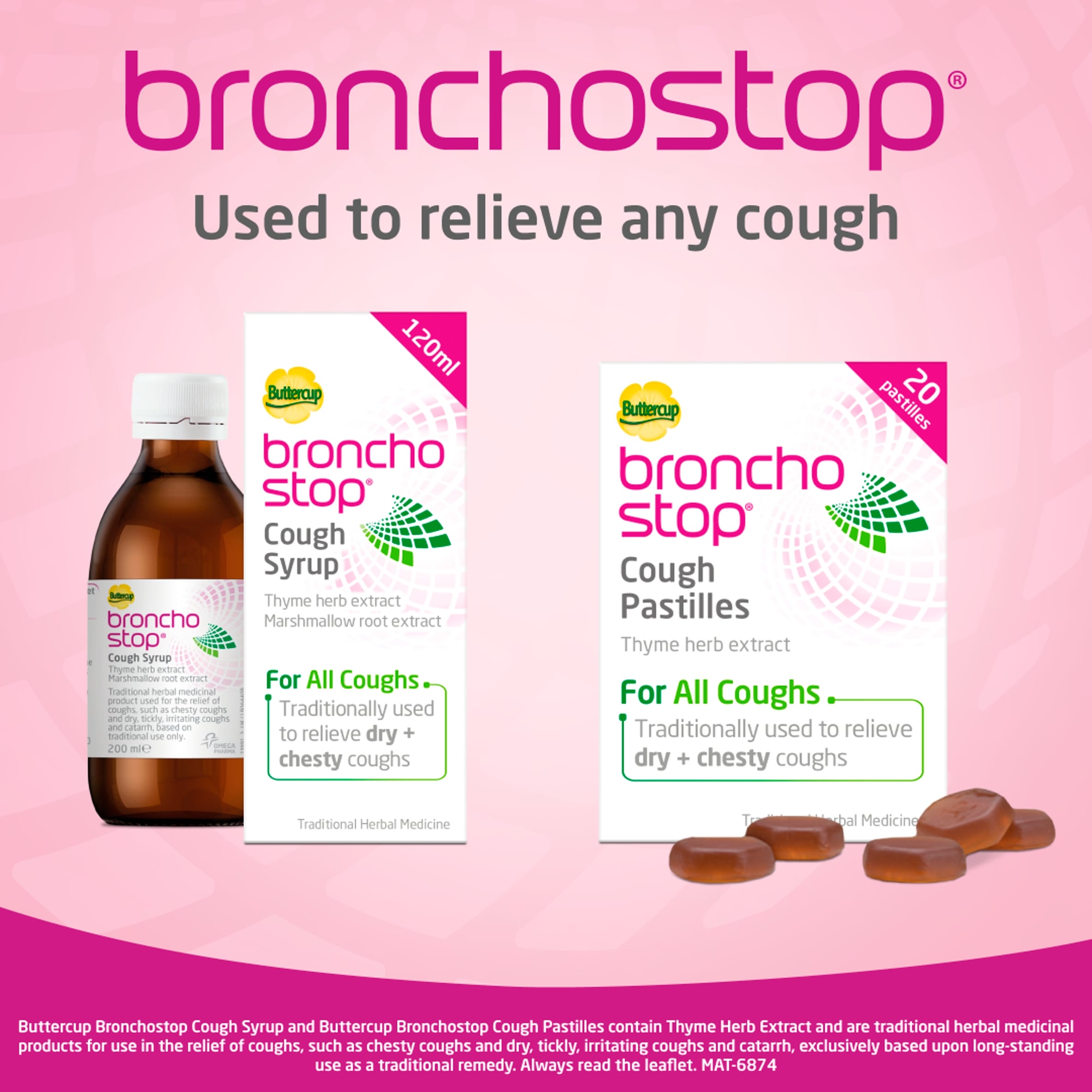 Buttercup Bronchostop Cough Relief Syrup 200ml thumbnail 2