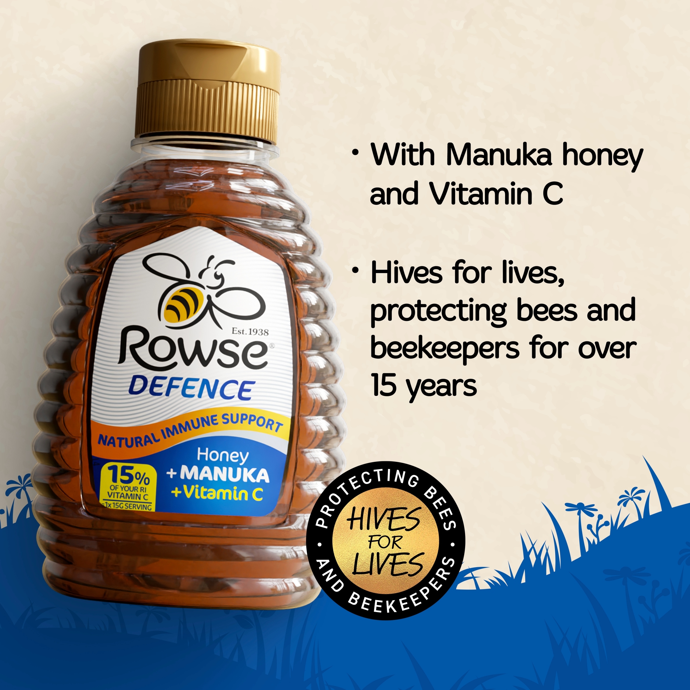 Rowse Supahoney With Manuka & Vitamin C 250G thumbnail 2