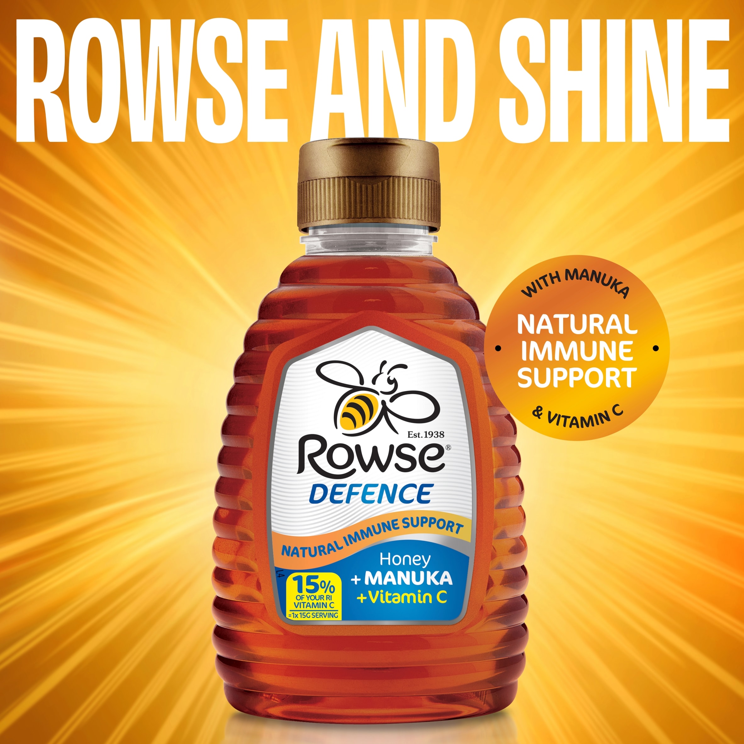 Rowse Supahoney With Manuka & Vitamin C 250G thumbnail 3