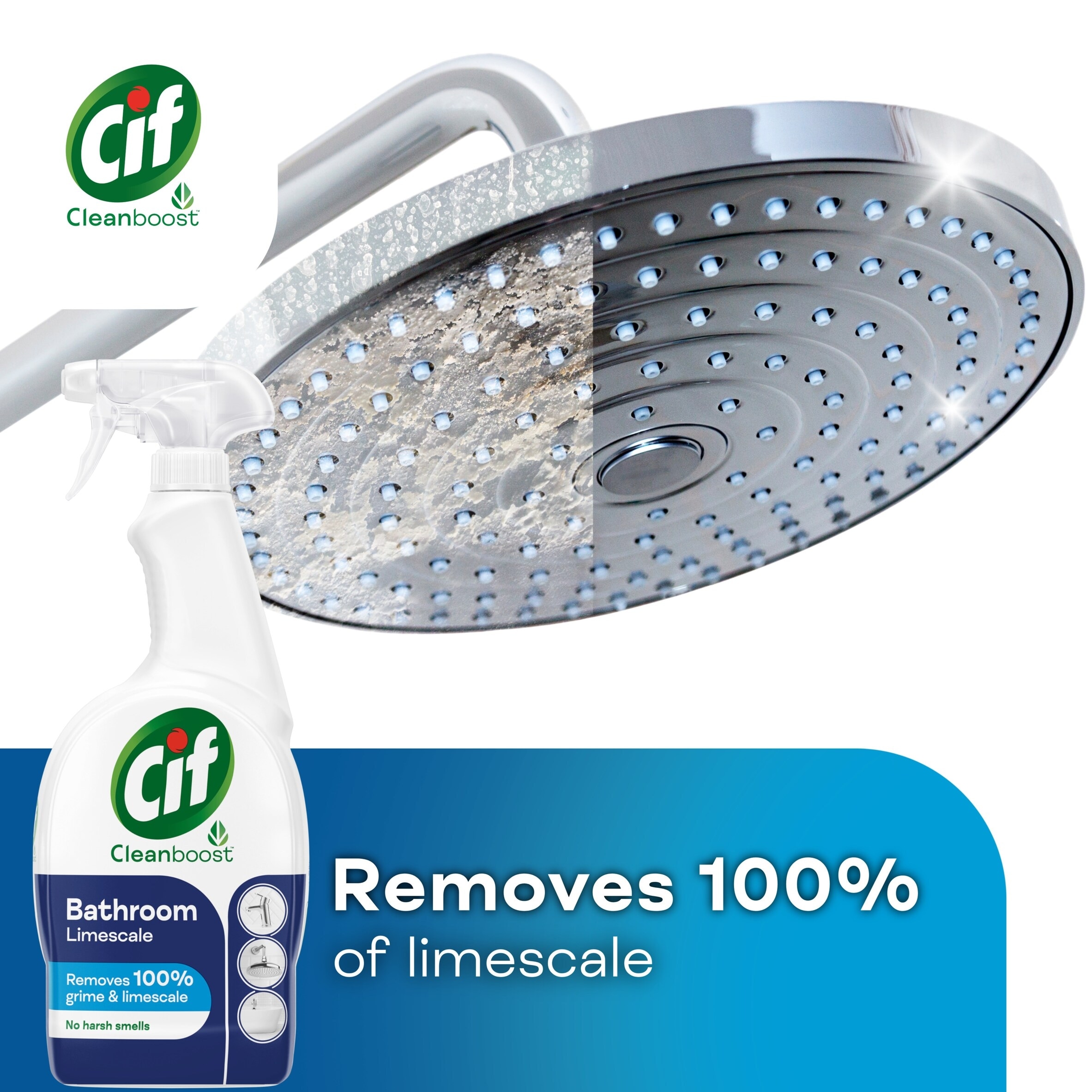 Cif Power & Shine Bathroom Cleaner Spray 700Ml thumbnail 2