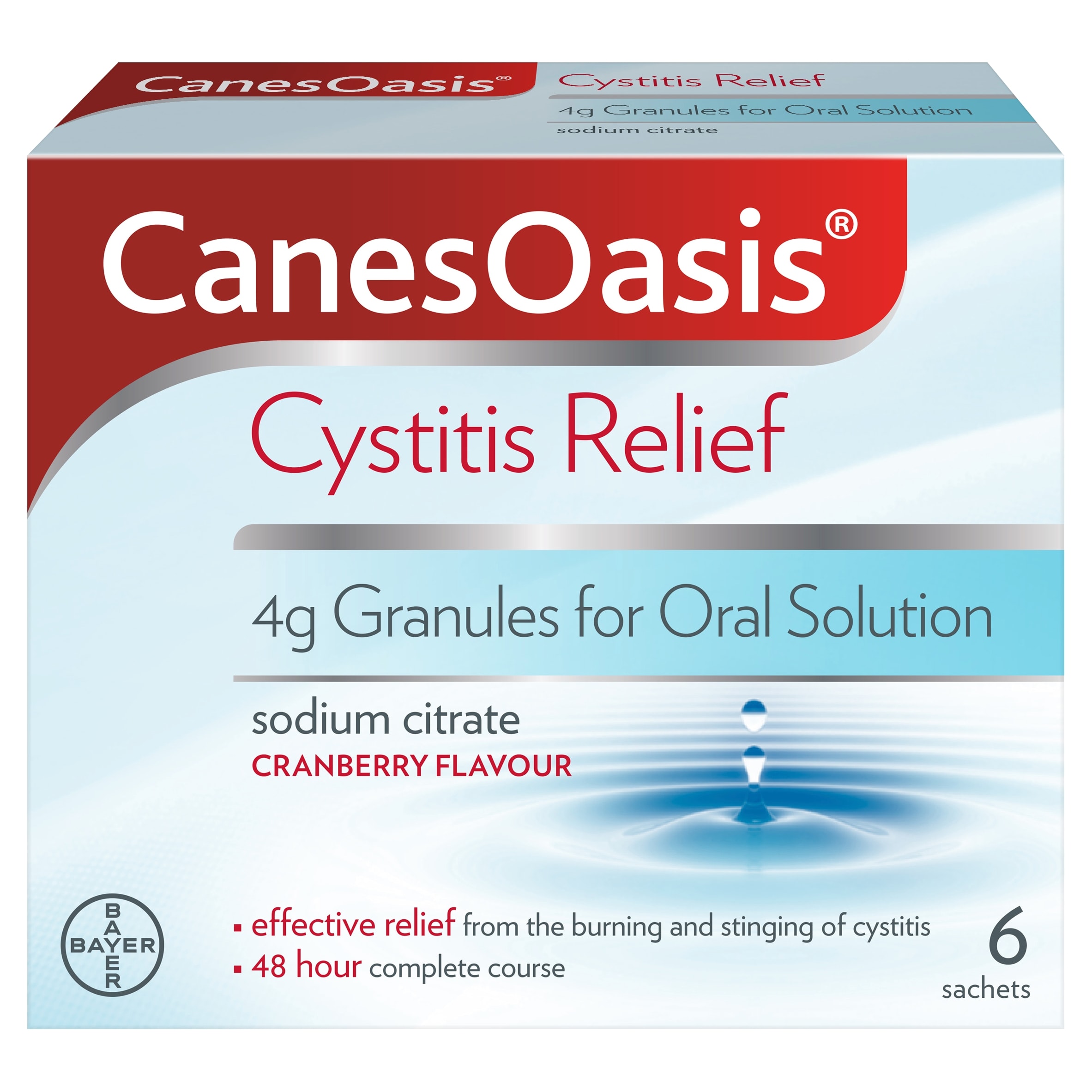 Canesten Canesoasis Cystitis Relief Sachet Pack