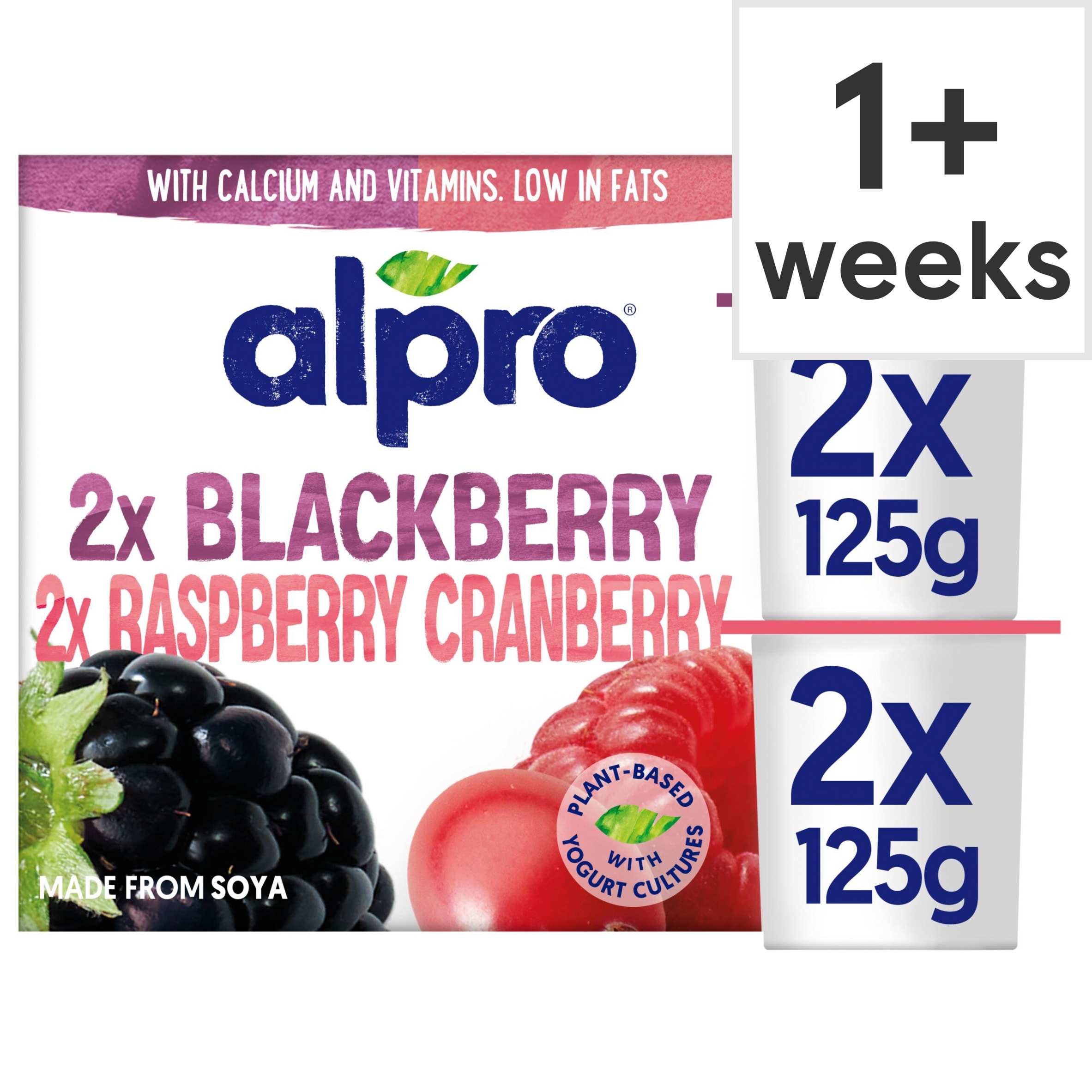 Alpro Raspberry-Cranberry & Blackberry Yoghurt Alternative