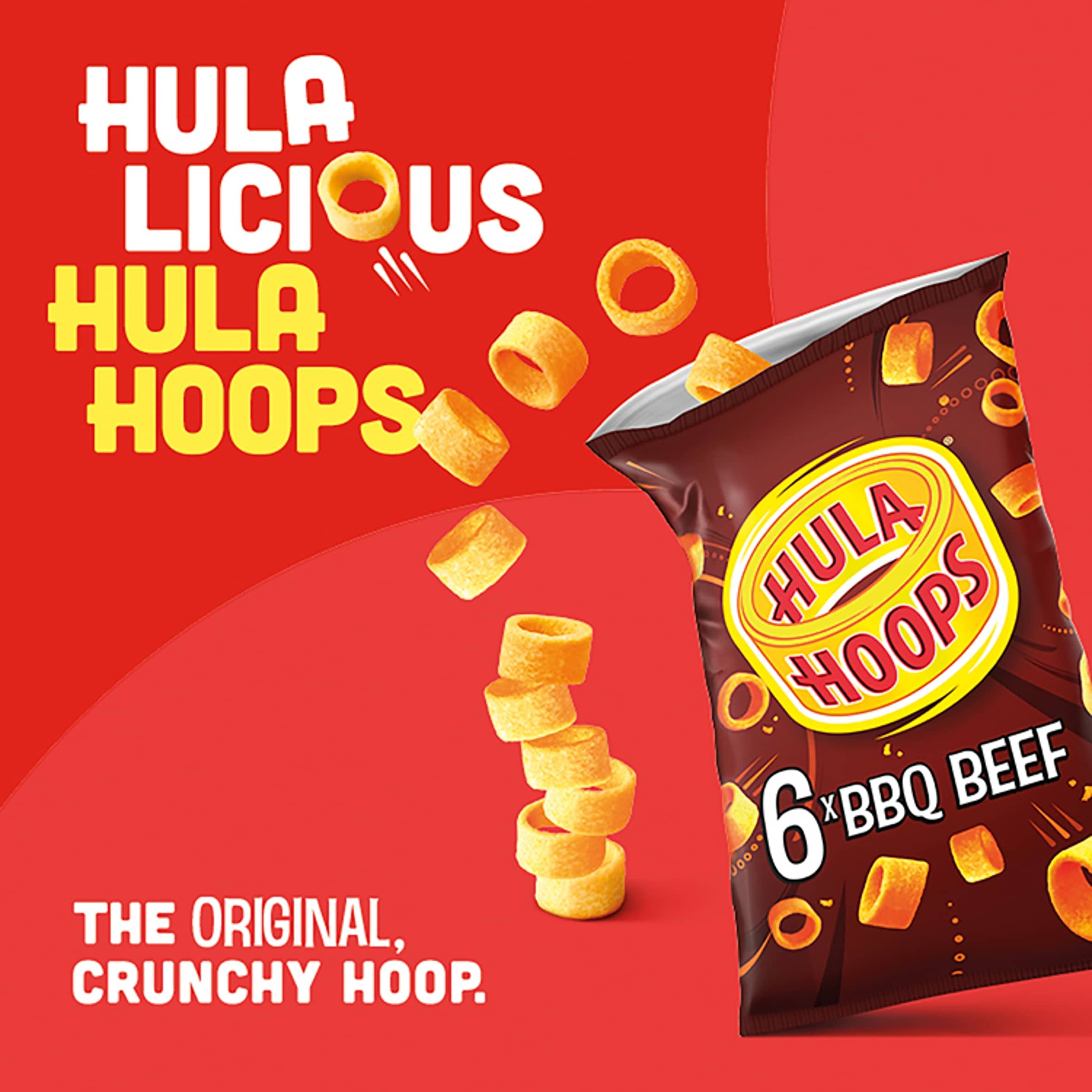 Hula Hoops BBQ Beef Multipack Crisps 6x24g thumbnail 2