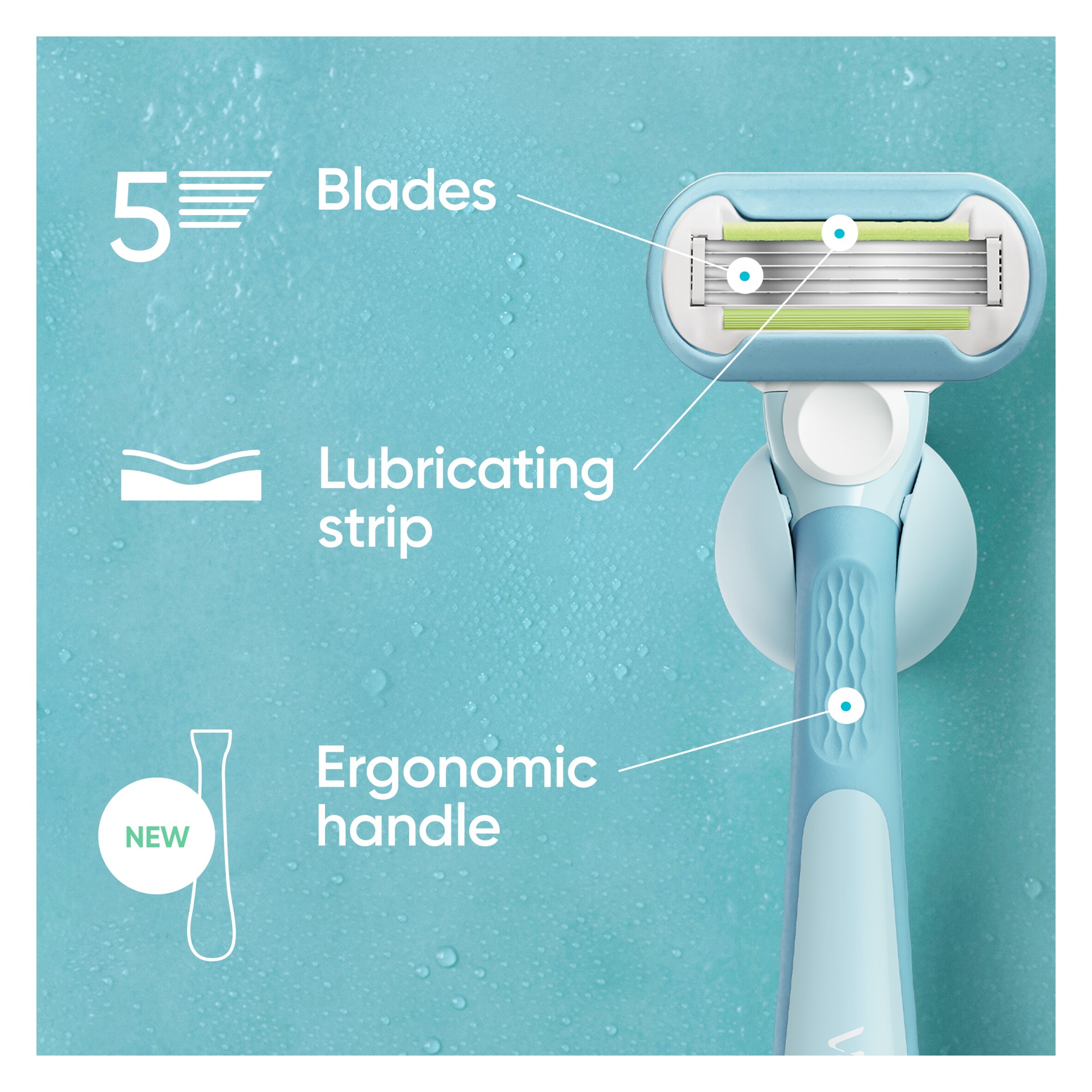 Gillette Venus Extra Smooth Women's Razor Blade Refills 4 Pack thumbnail 3