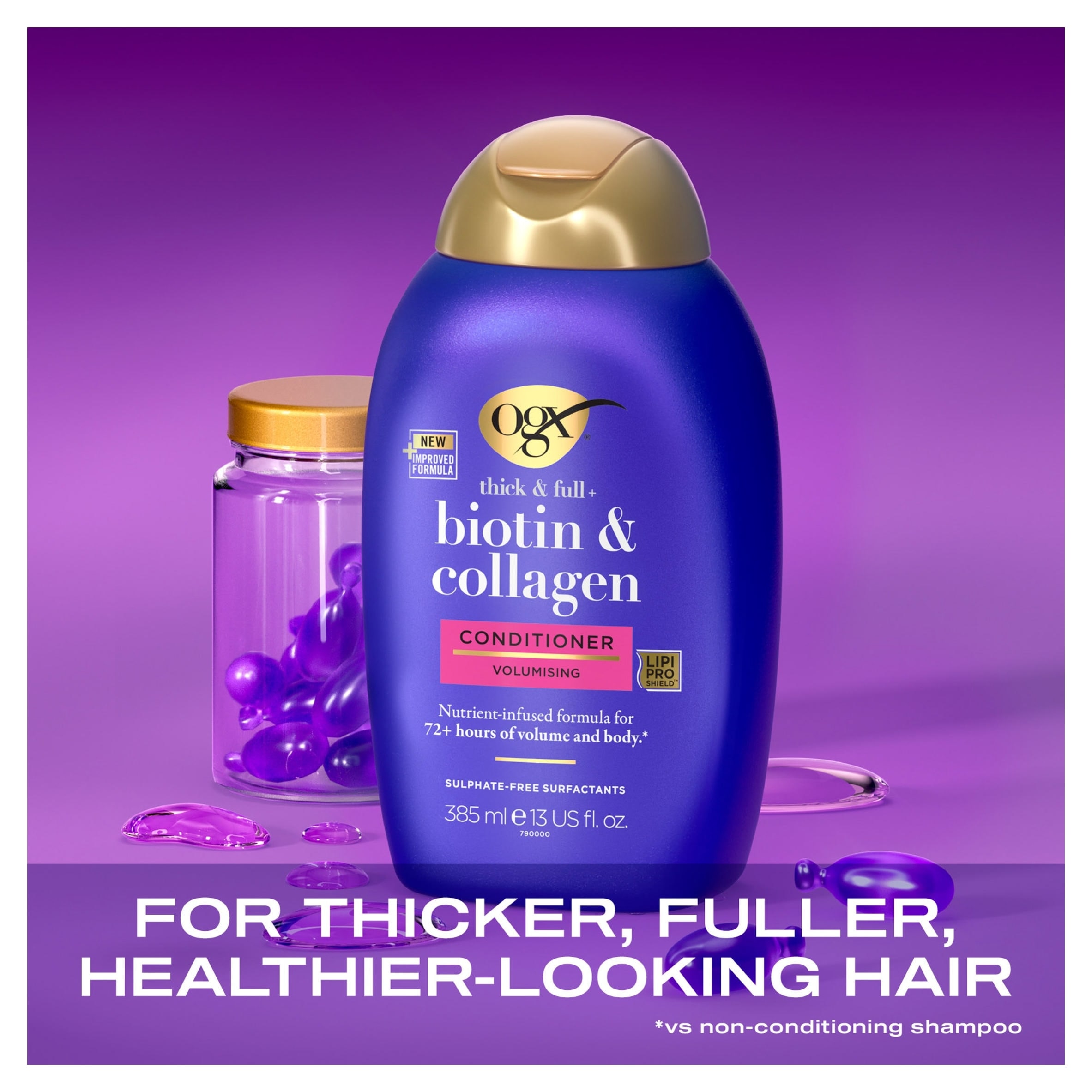 OGX Thick & Full + Biotin & Collagen Conditioner 385ml thumbnail 3