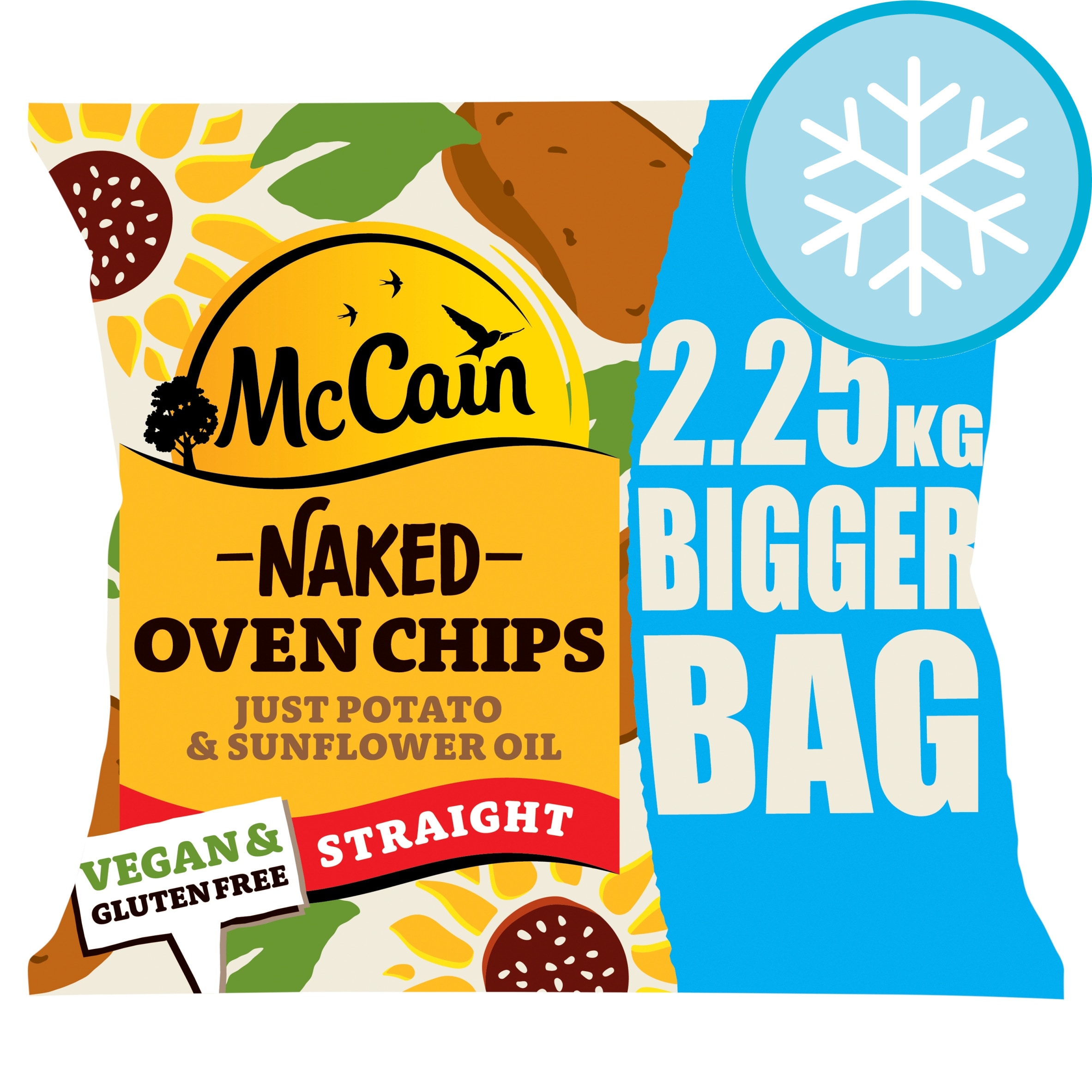 MCCAIN naked OVEN CHIPS 2.25KG