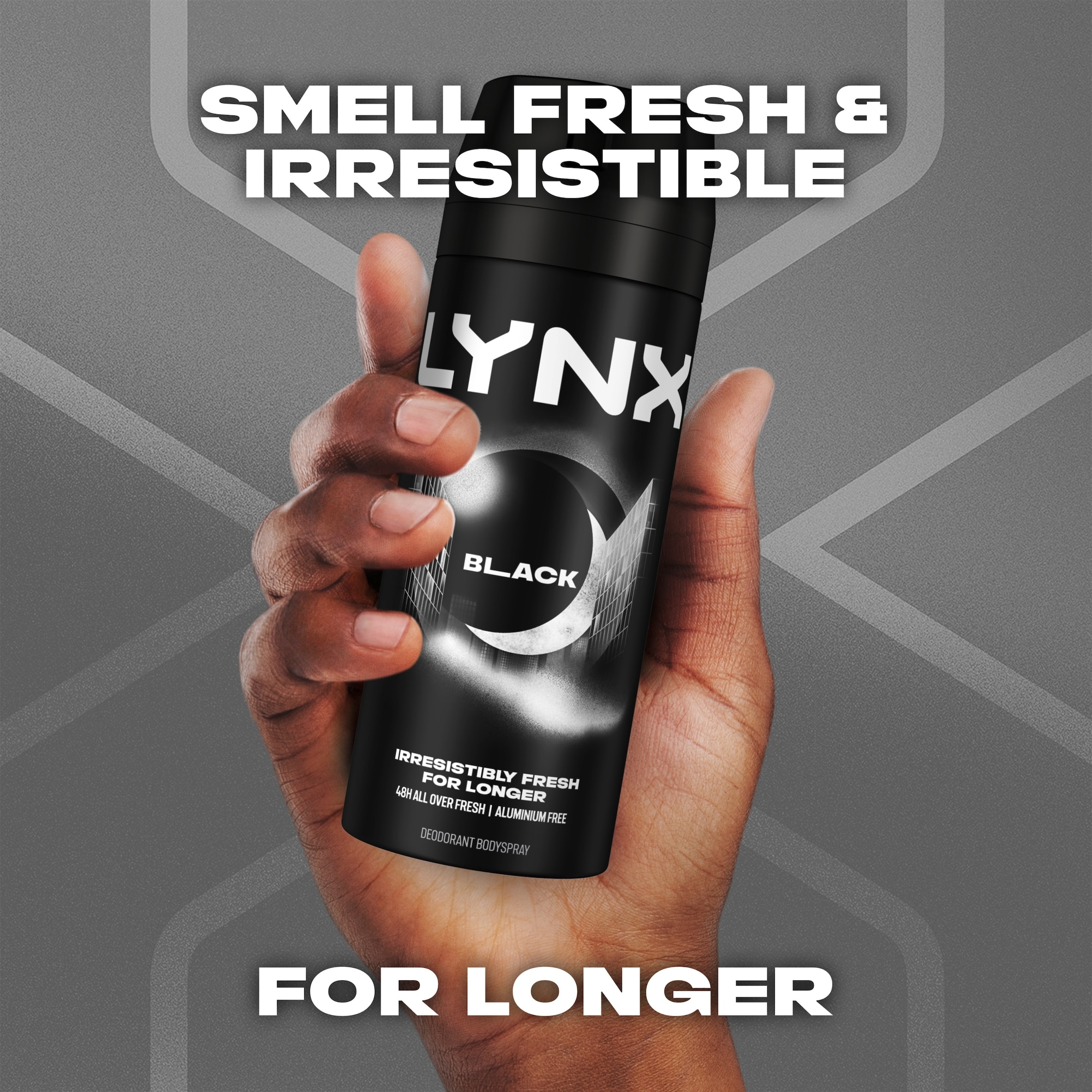 Lynx Black 48h Deodorant Bodyspray for Men 150ml thumbnail 2