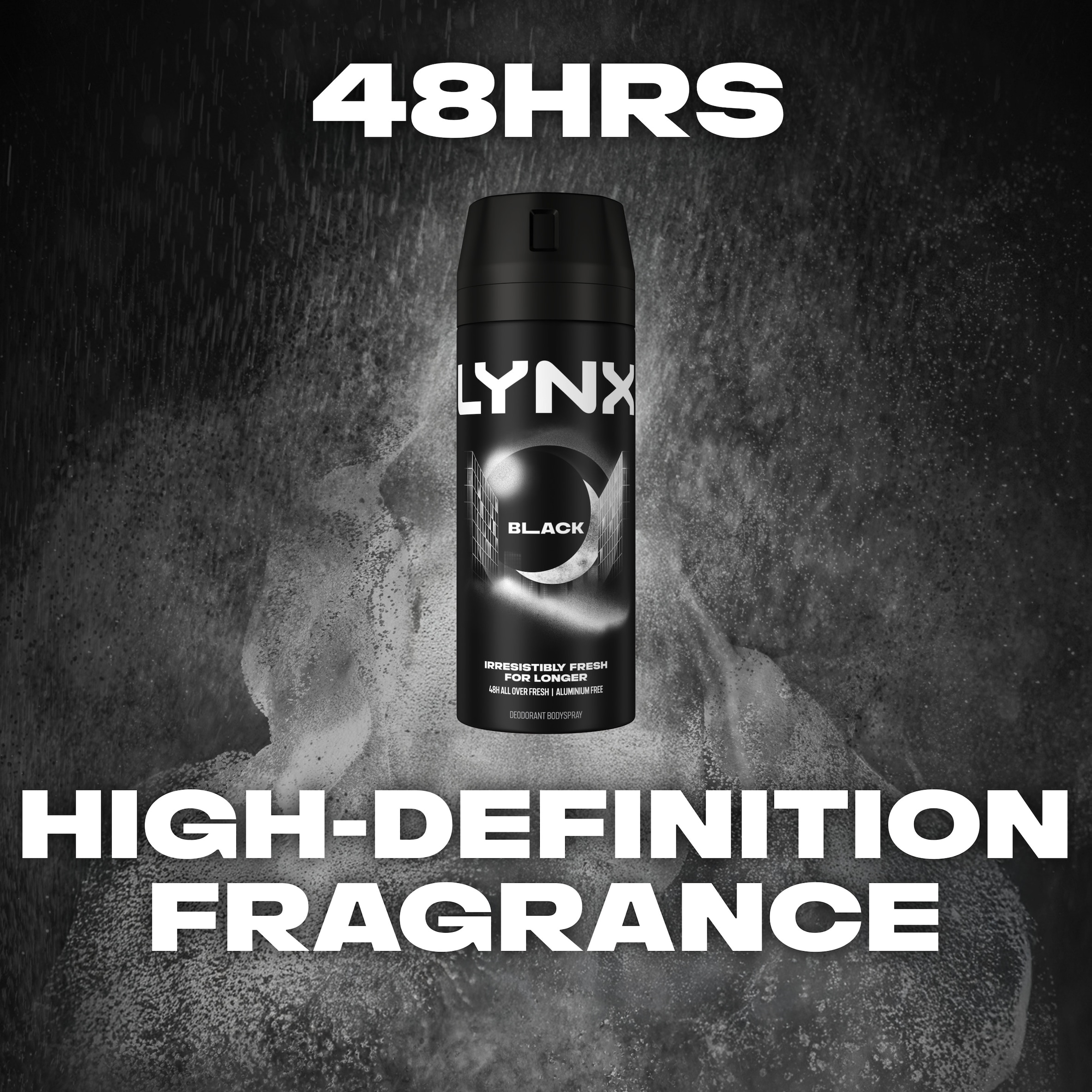 Lynx Black 48h Deodorant Bodyspray for Men 150ml thumbnail 4