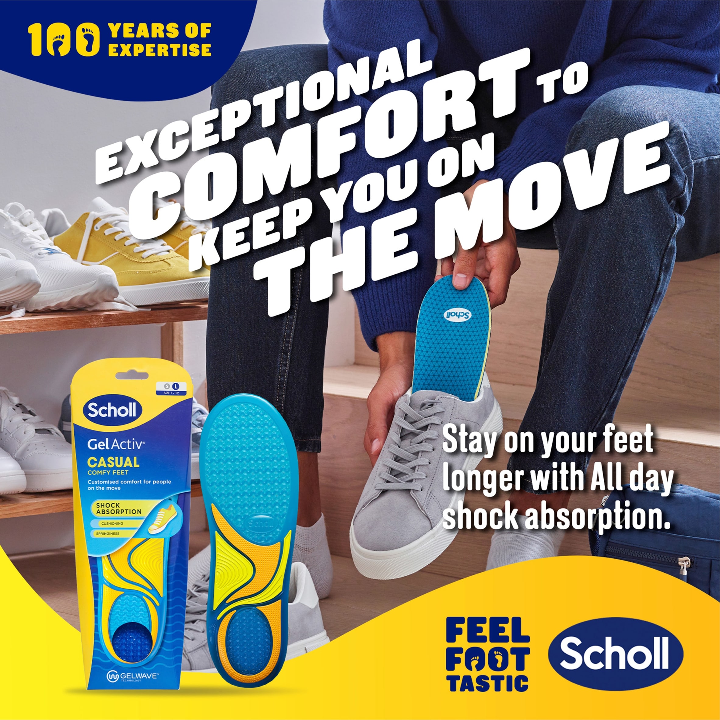 Scholl Gel Activ Insole for Men - Regular Pack thumbnail 2