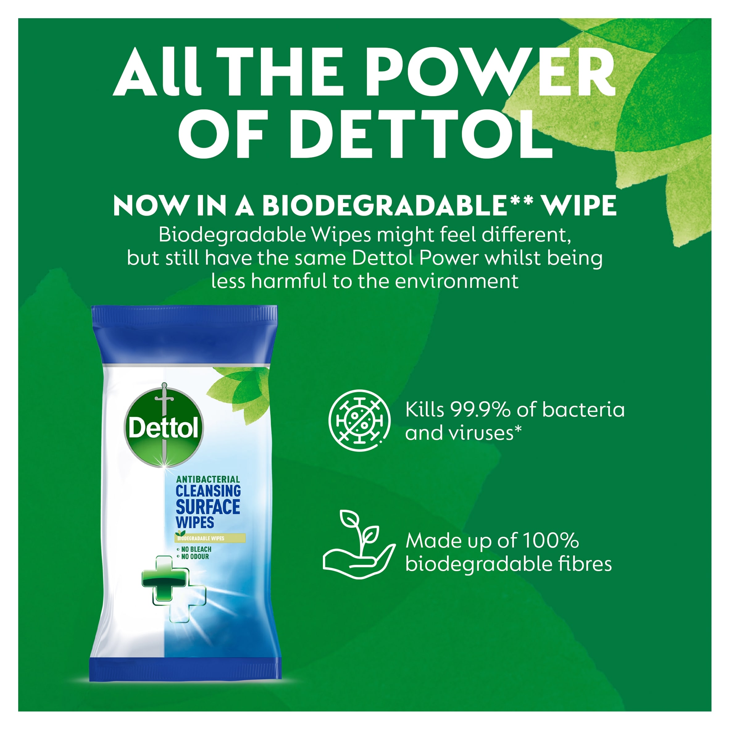 Dettol Antibacterial Multi Surface Cleaning Wipes 126 Pack thumbnail 2