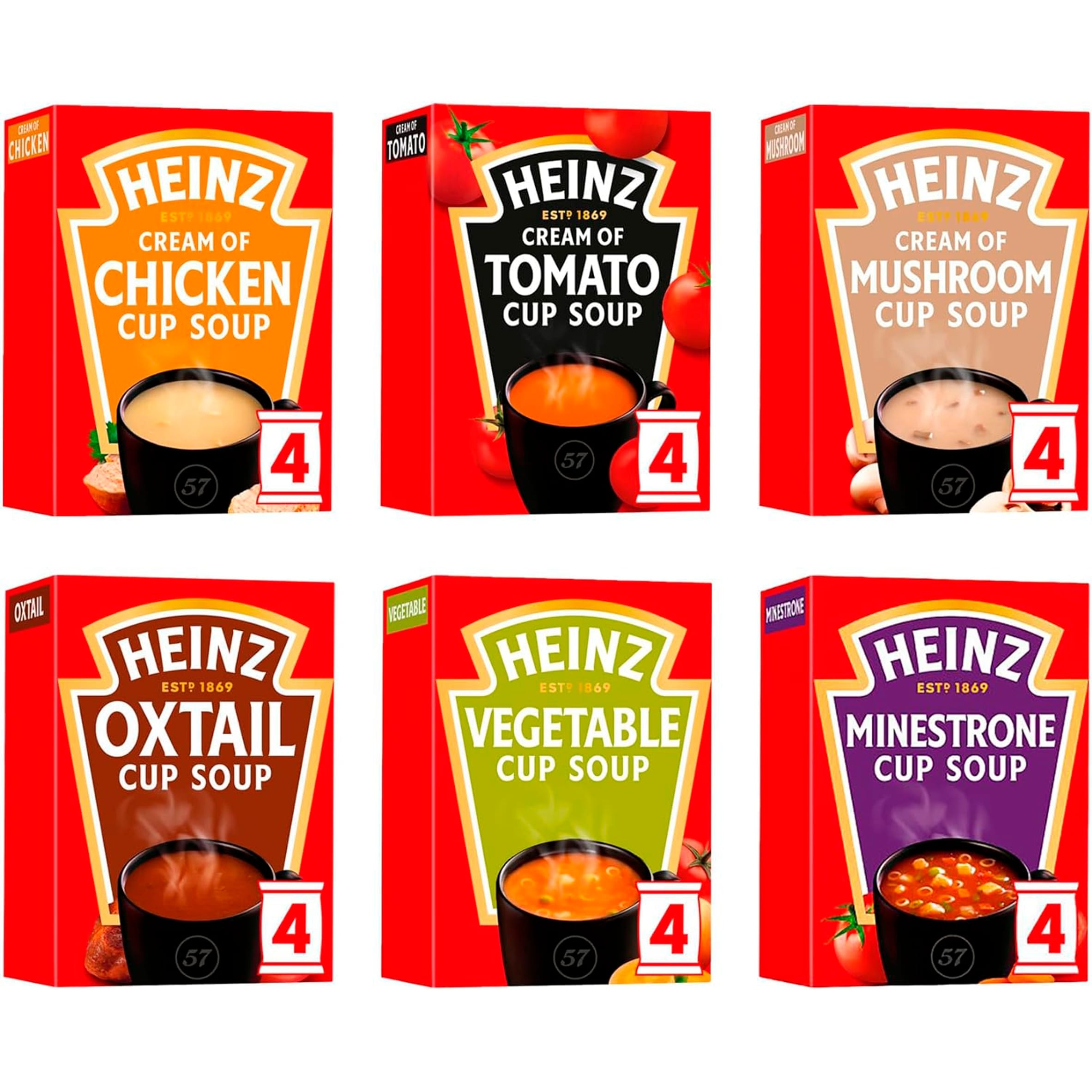 Heinz Tomato & Basil Cup Soup 4 Pack 88G thumbnail 3