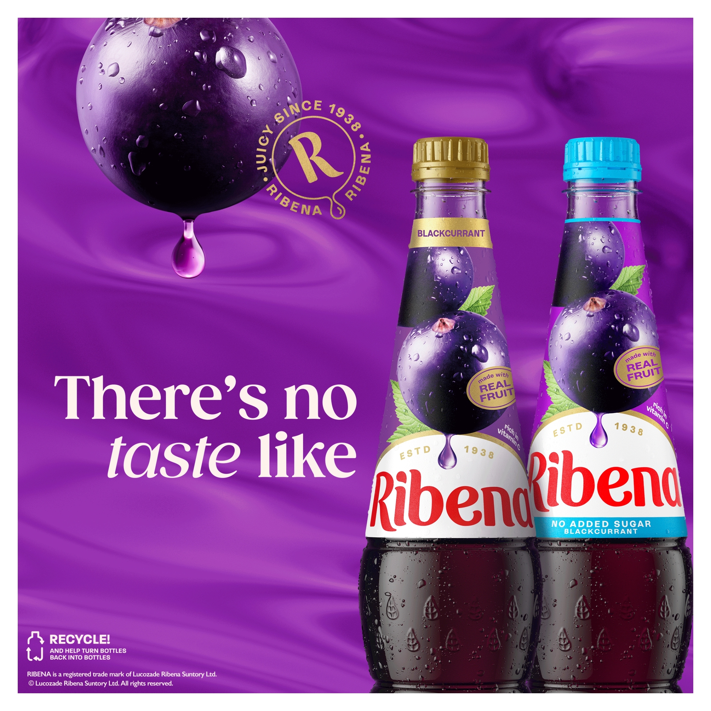 Ribena Blackcurrant Squash No Added Sugar 1.5L thumbnail 5