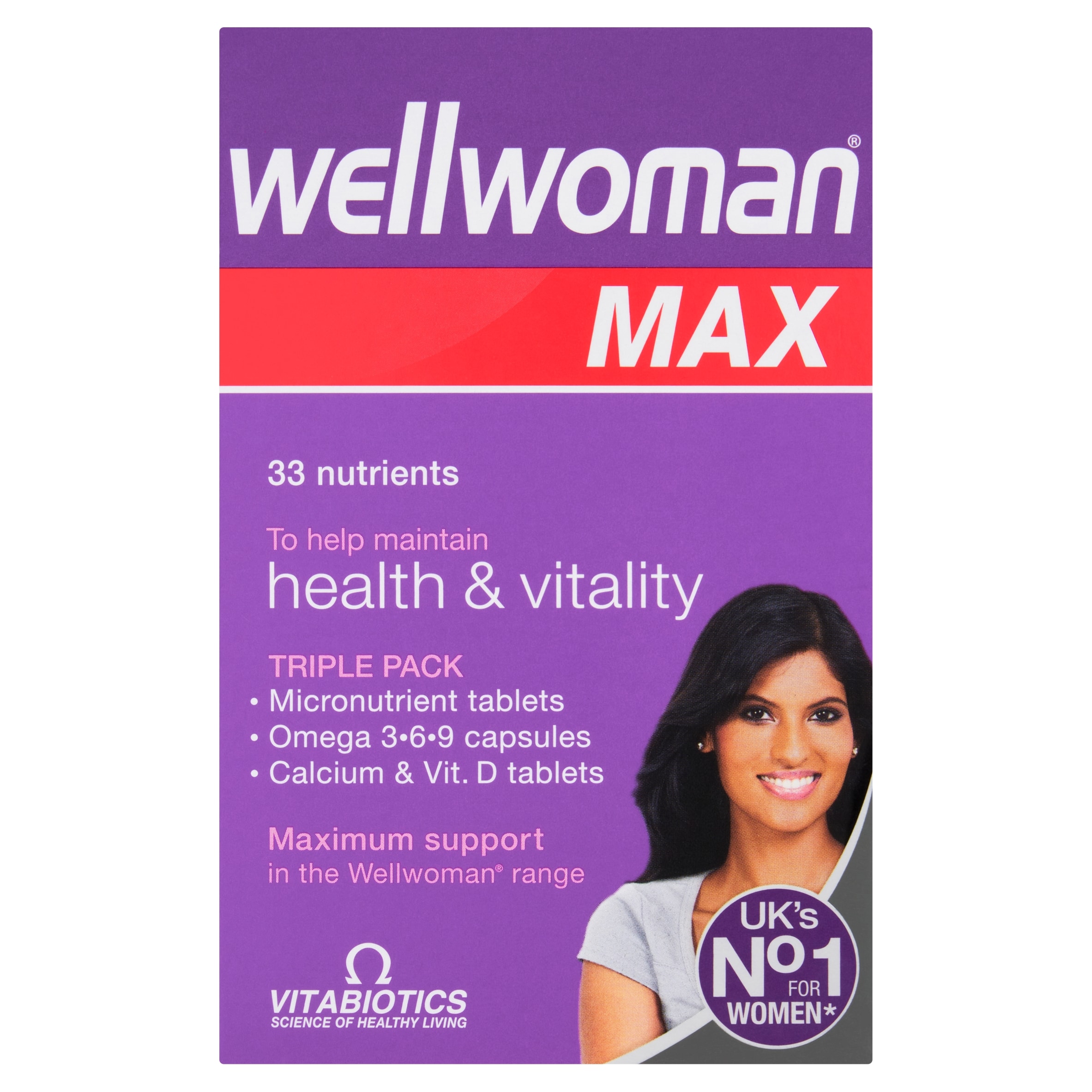 Vitabiotics Wellwoman Max Health & Vitality Tablets
