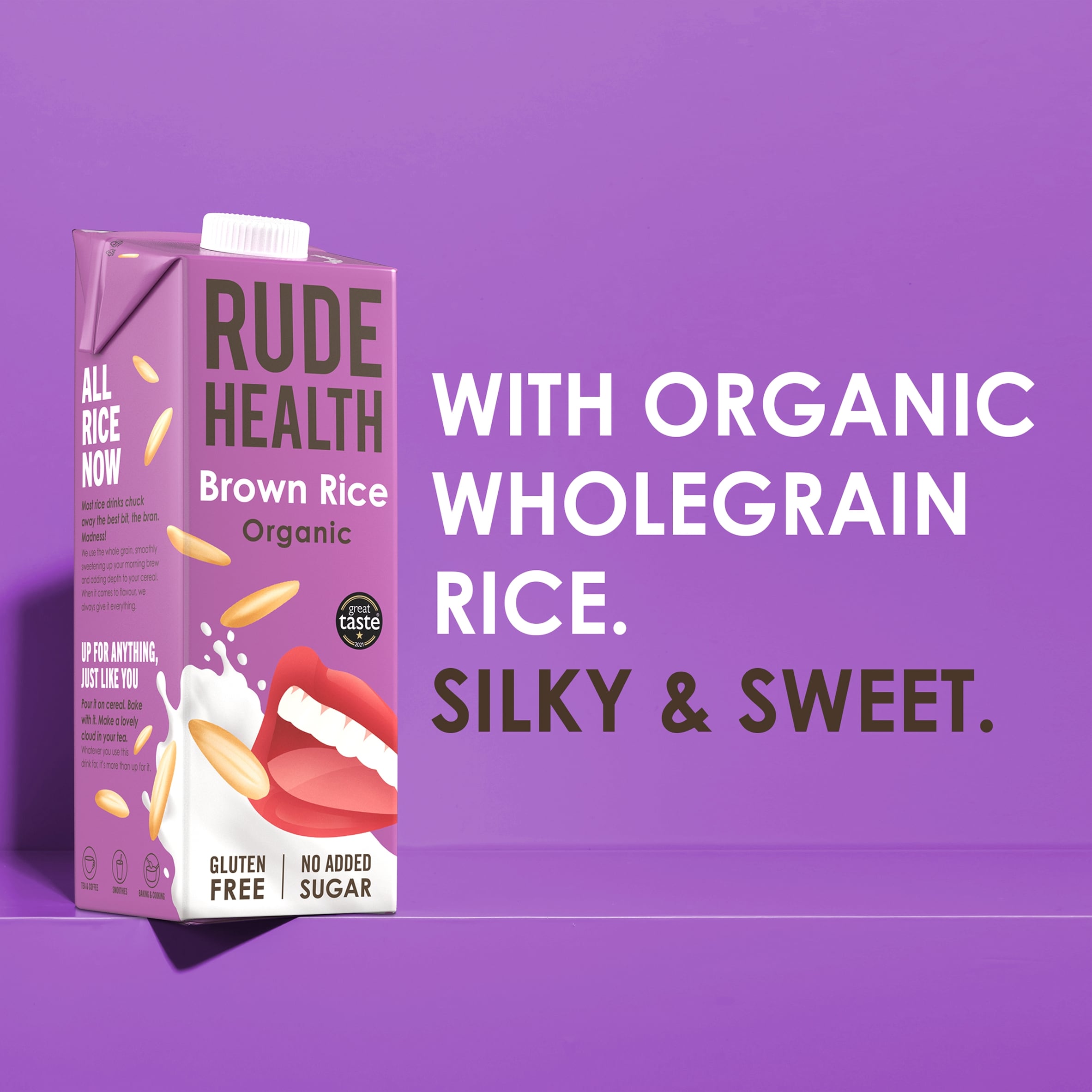 Rude Health Organic Brown Rice Longlife Dairy Free Drink 1L thumbnail 3