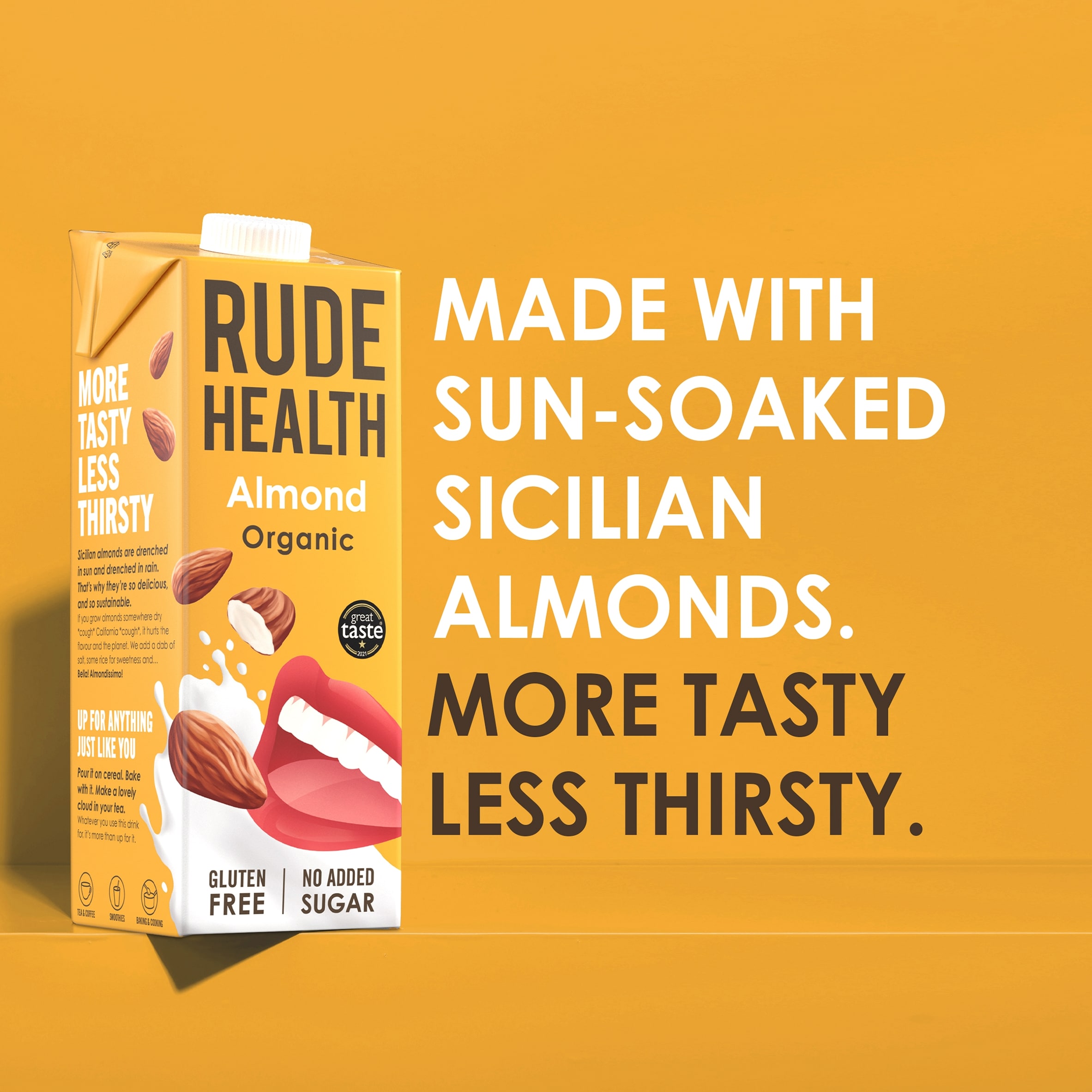 Rude Health Organic Almond Longlife Dairy Free Drink 1L thumbnail 4