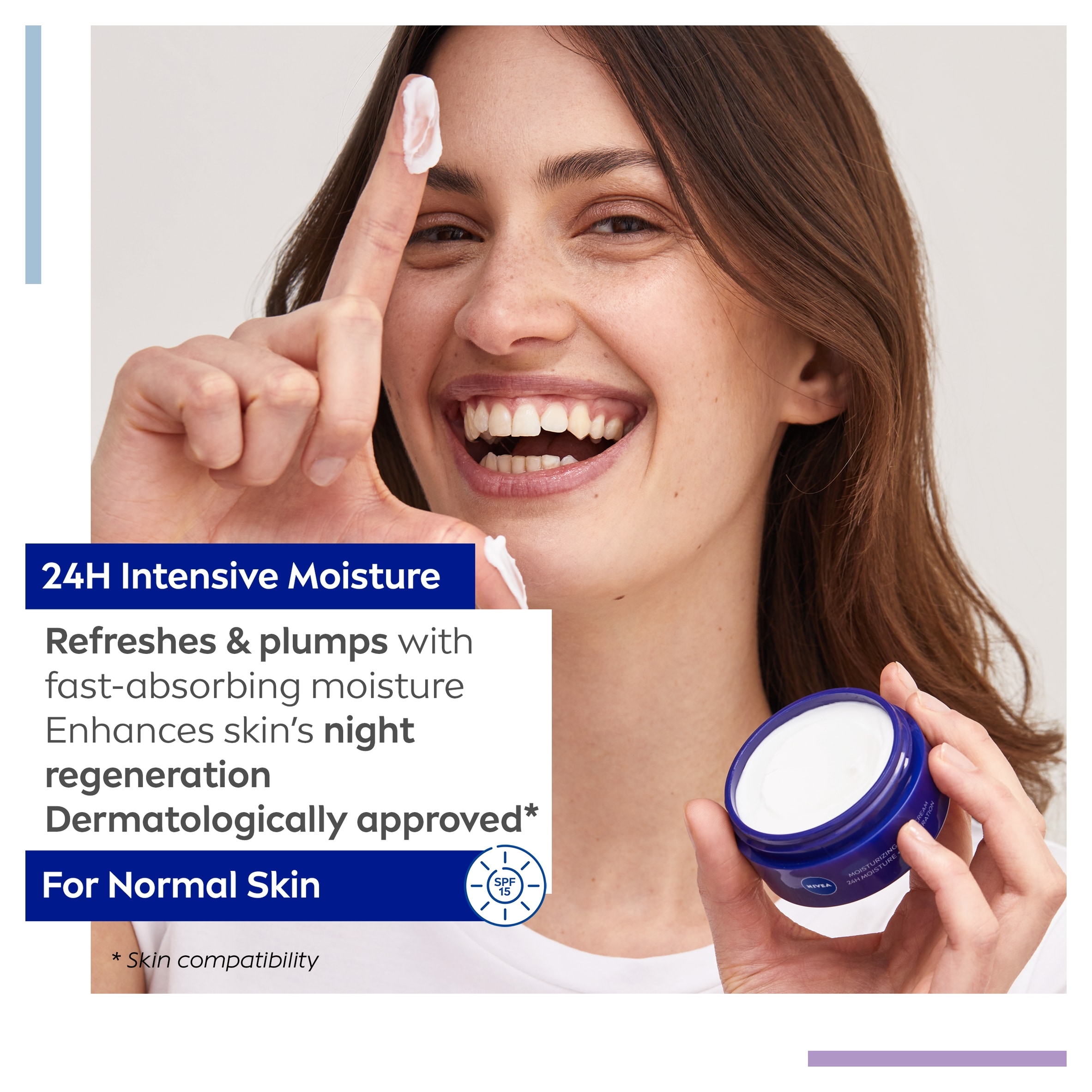 NIVEA Moisturising Night Cream Normal Skin 50ml thumbnail 2