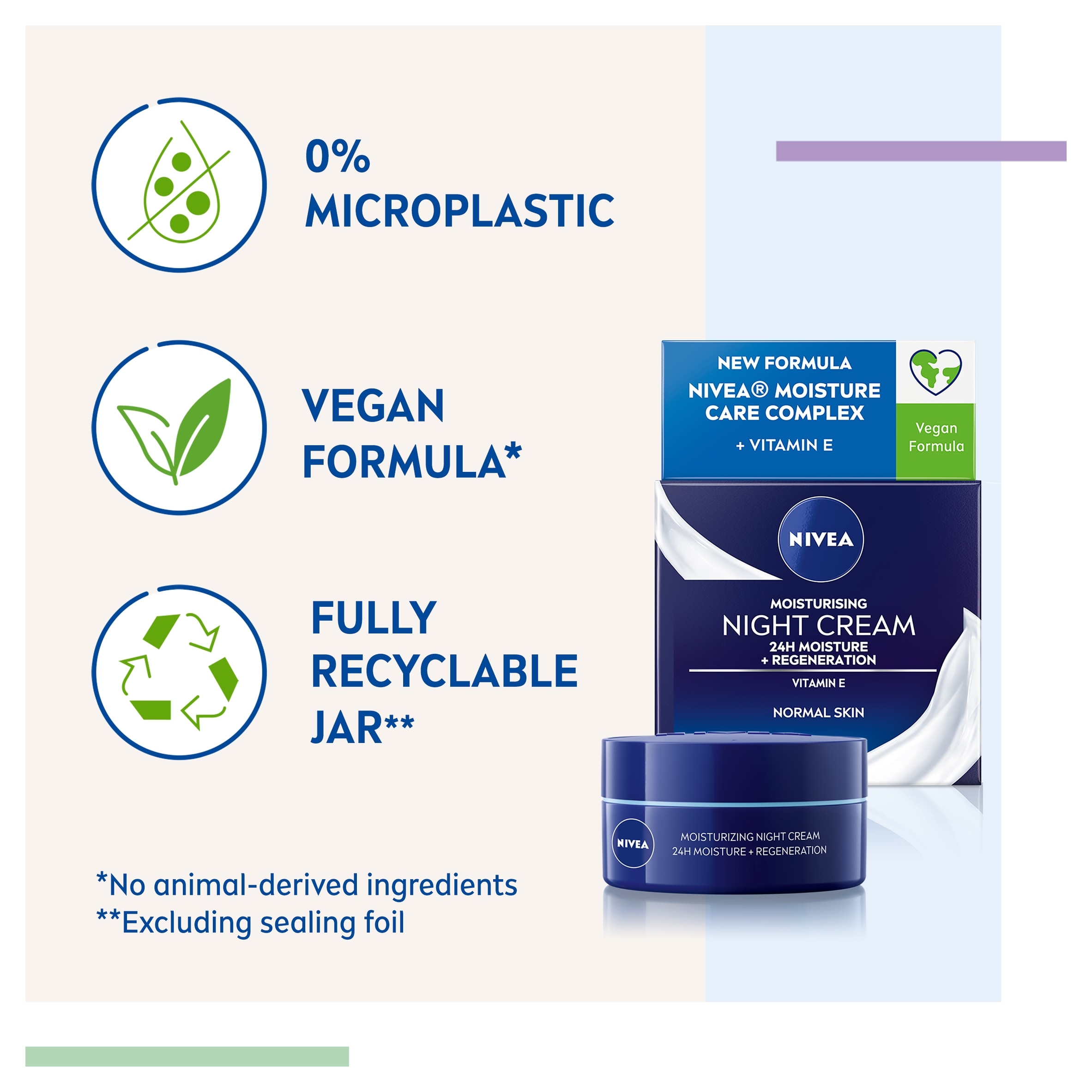 NIVEA Moisturising Night Cream Normal Skin 50ml thumbnail 5