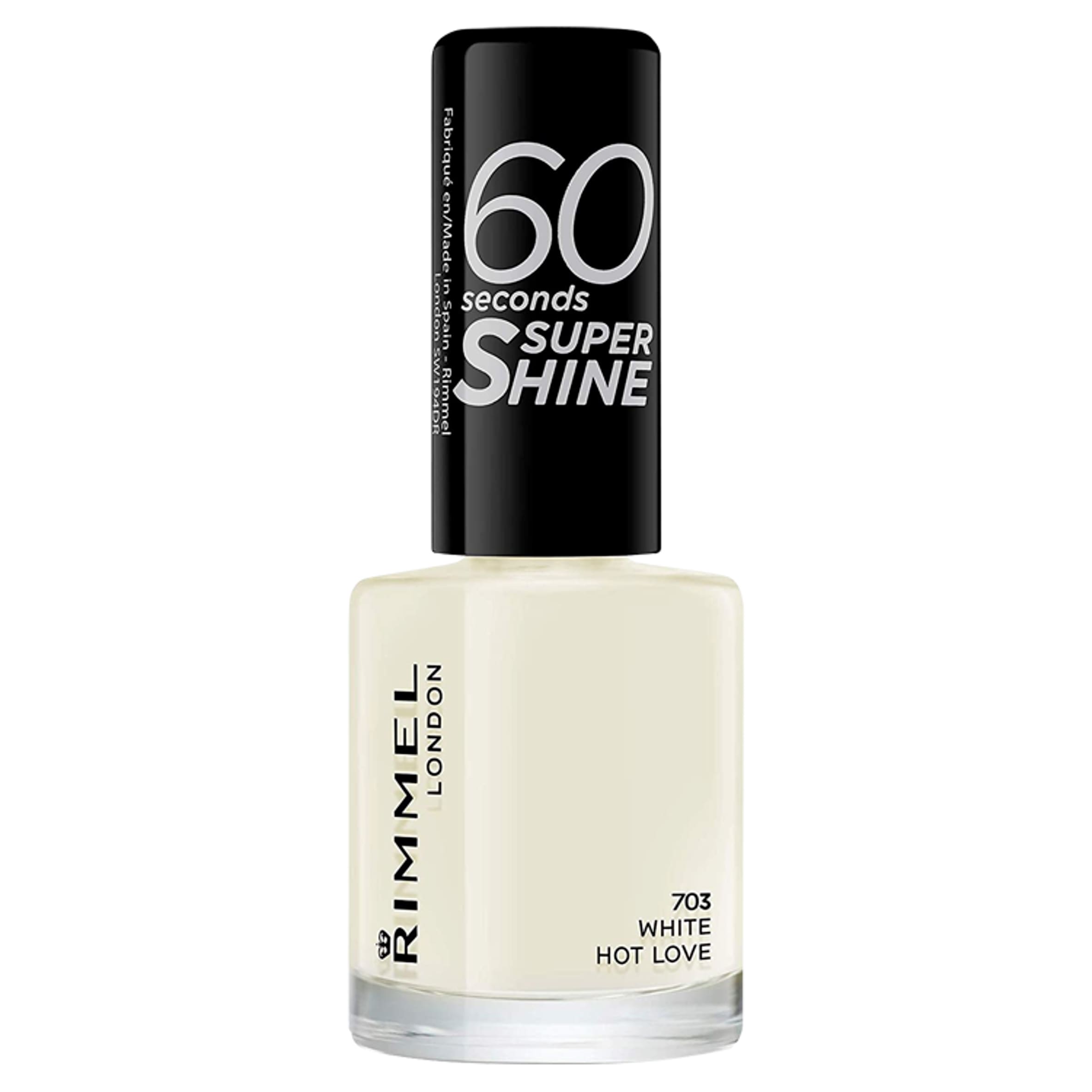 Rimmel London 60 Seconds Super Shine 708 White Hot Love 8ml