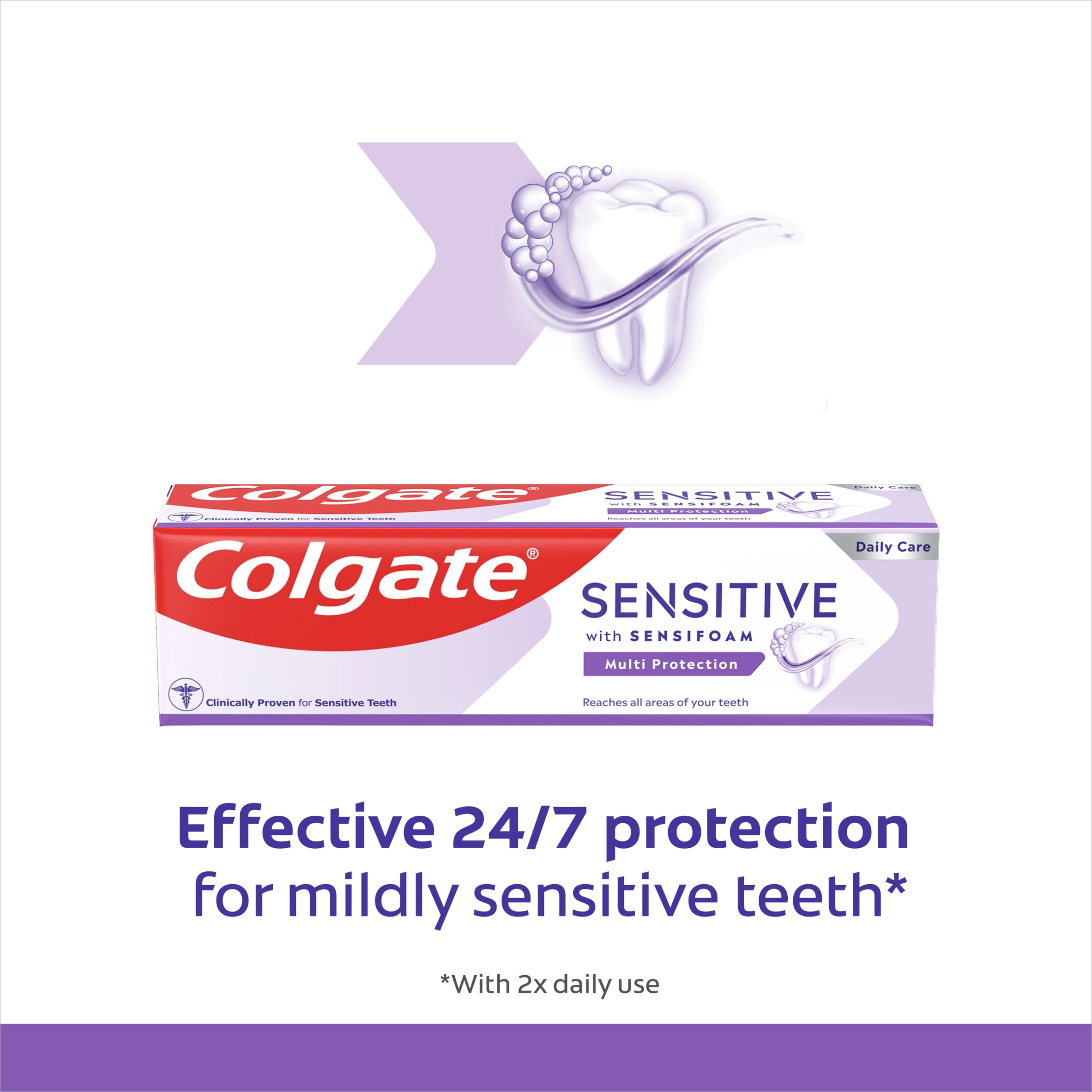 Colgate Sensitive Sensifoam Multi Protection Toothpaste 75ml thumbnail 2