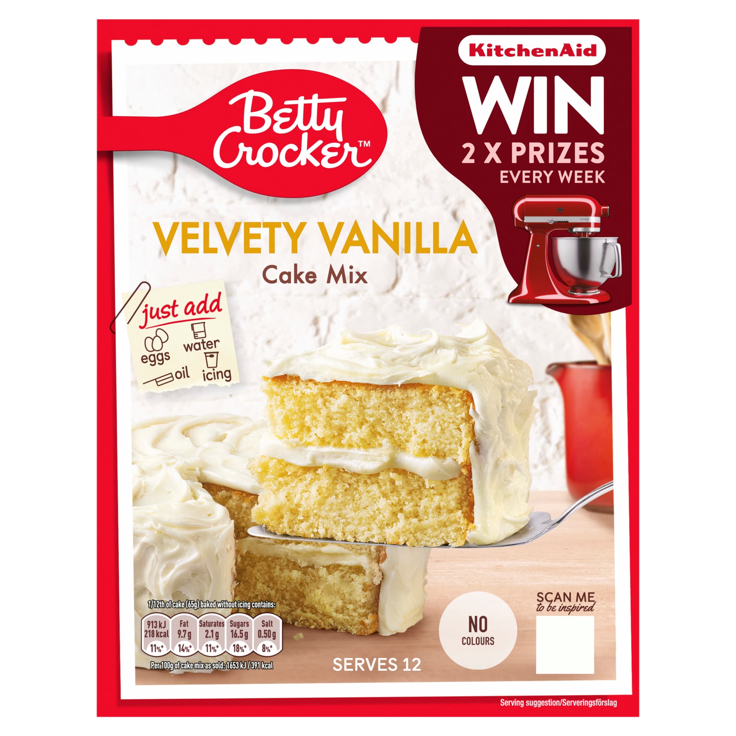 Betty Crocker Velvety Vanilla Cake Mix