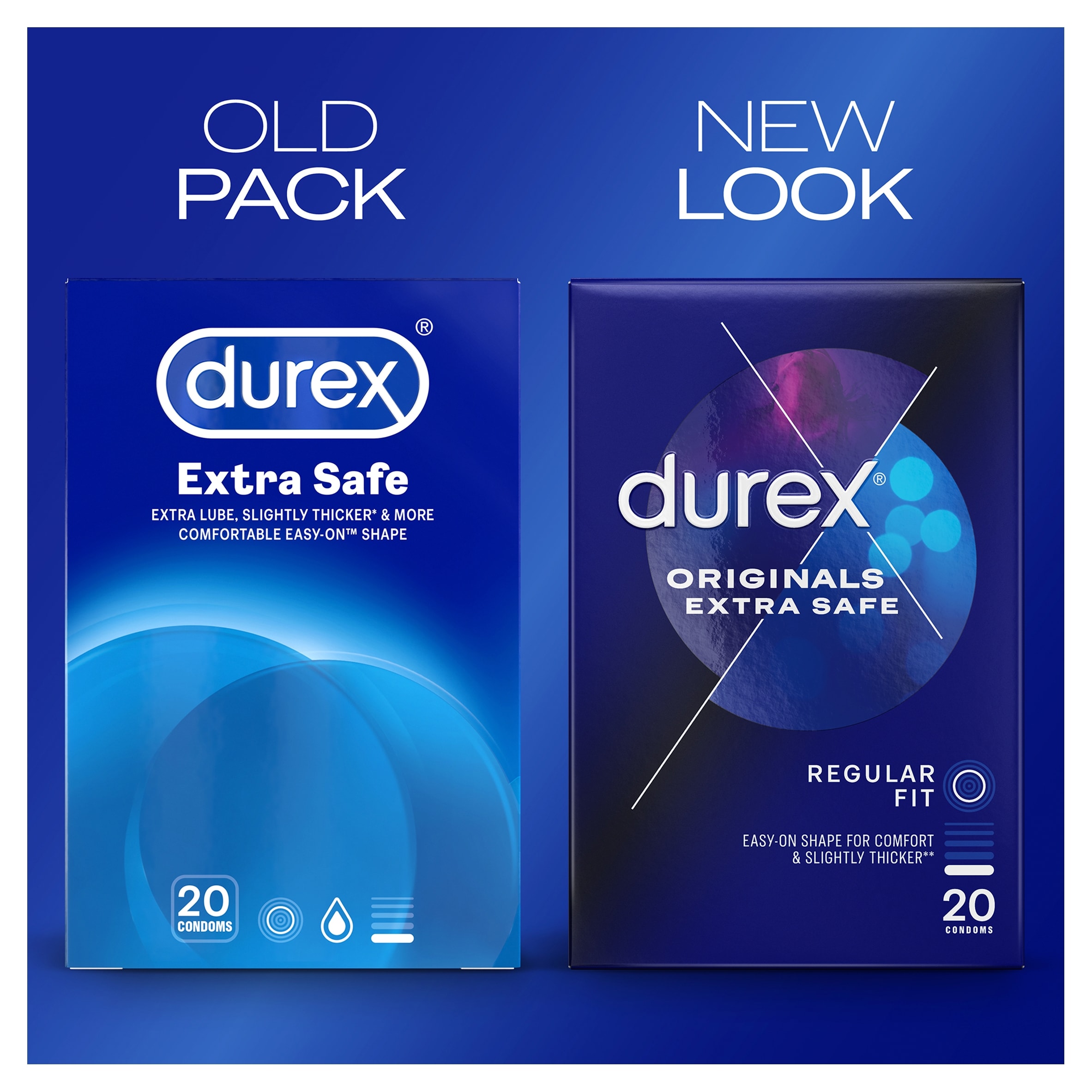 Durex Originals Extra Safe Condoms Regular Fit 20 Pack thumbnail 2