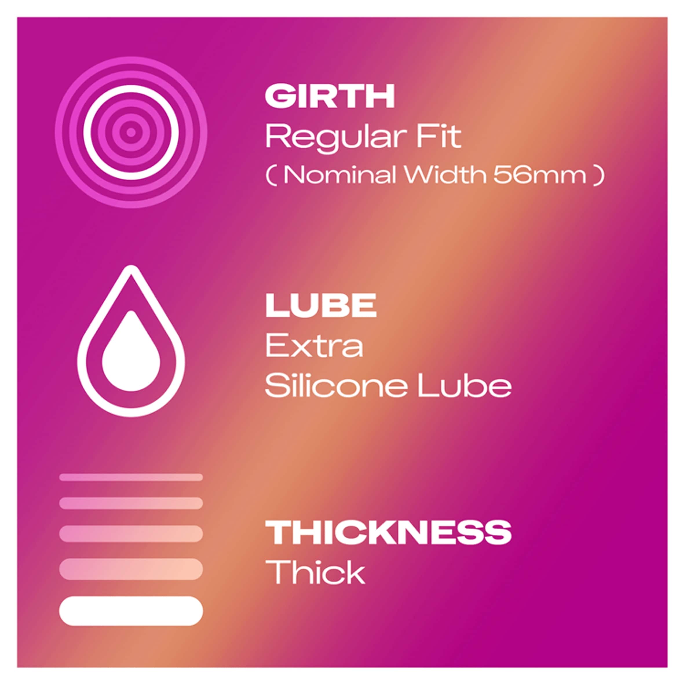 Durex Pleasure Me Condoms Ribbed & Dotted Regular Fit 20 Pack thumbnail 3